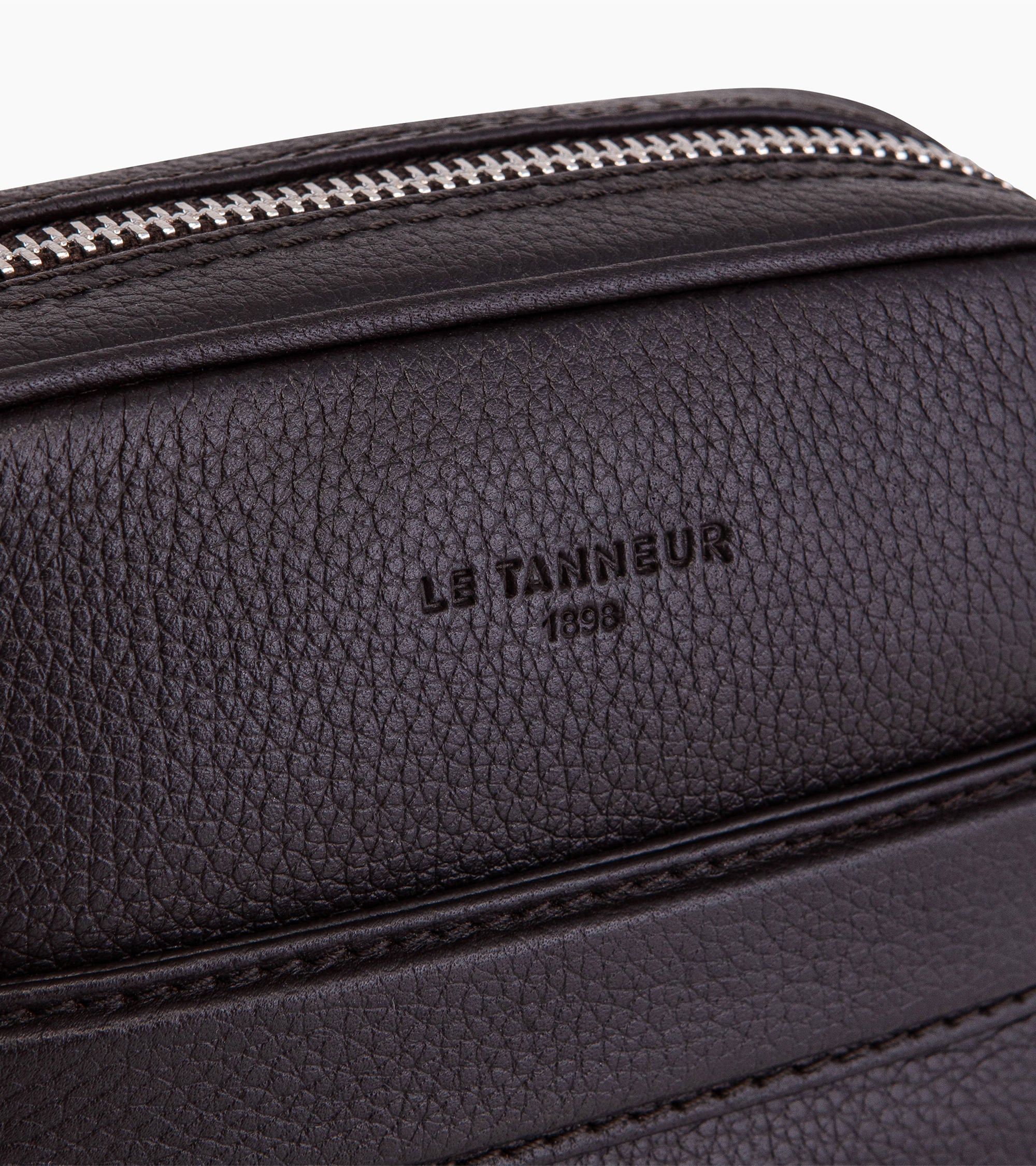 Kleine Umhängetasche Charles aus genarbtem Leder