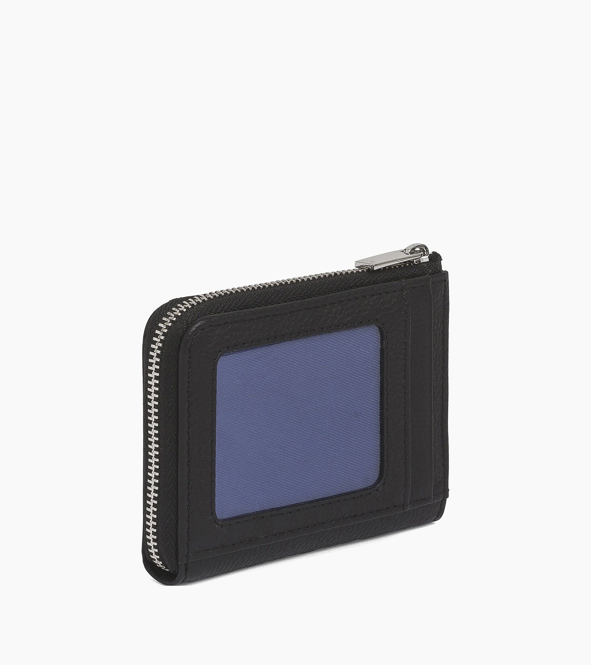 Geldbörse Charles aus genarbtem Leder mit L-förmigem Reißverschluss