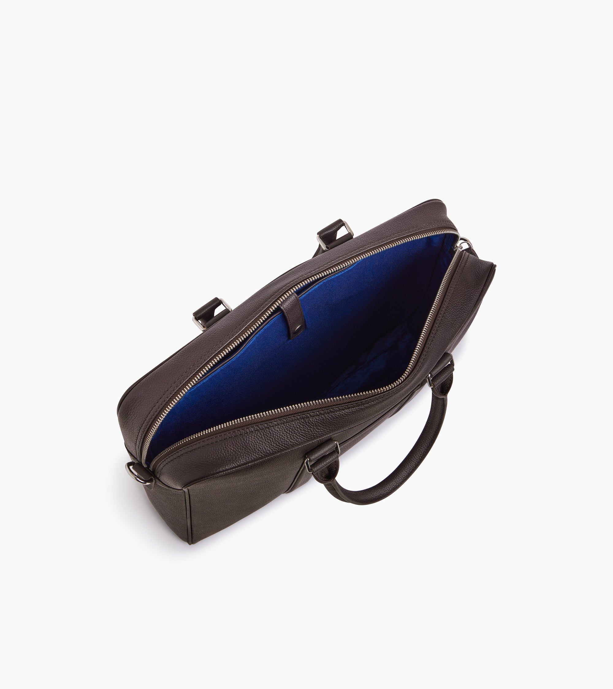 Porta documentos de 15 Charles en cuero granulado tamaño mediano