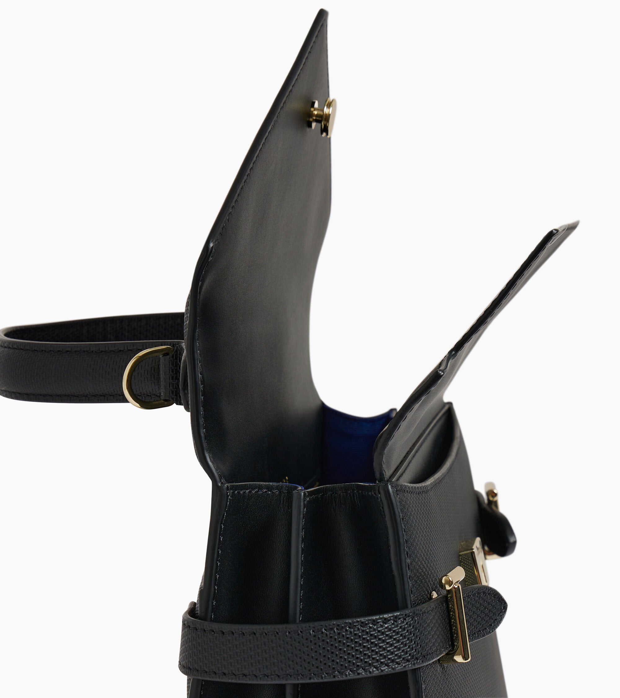 Mittelgroße Handtasche Emilie aus T-Signaturleder mit Doppelklappe