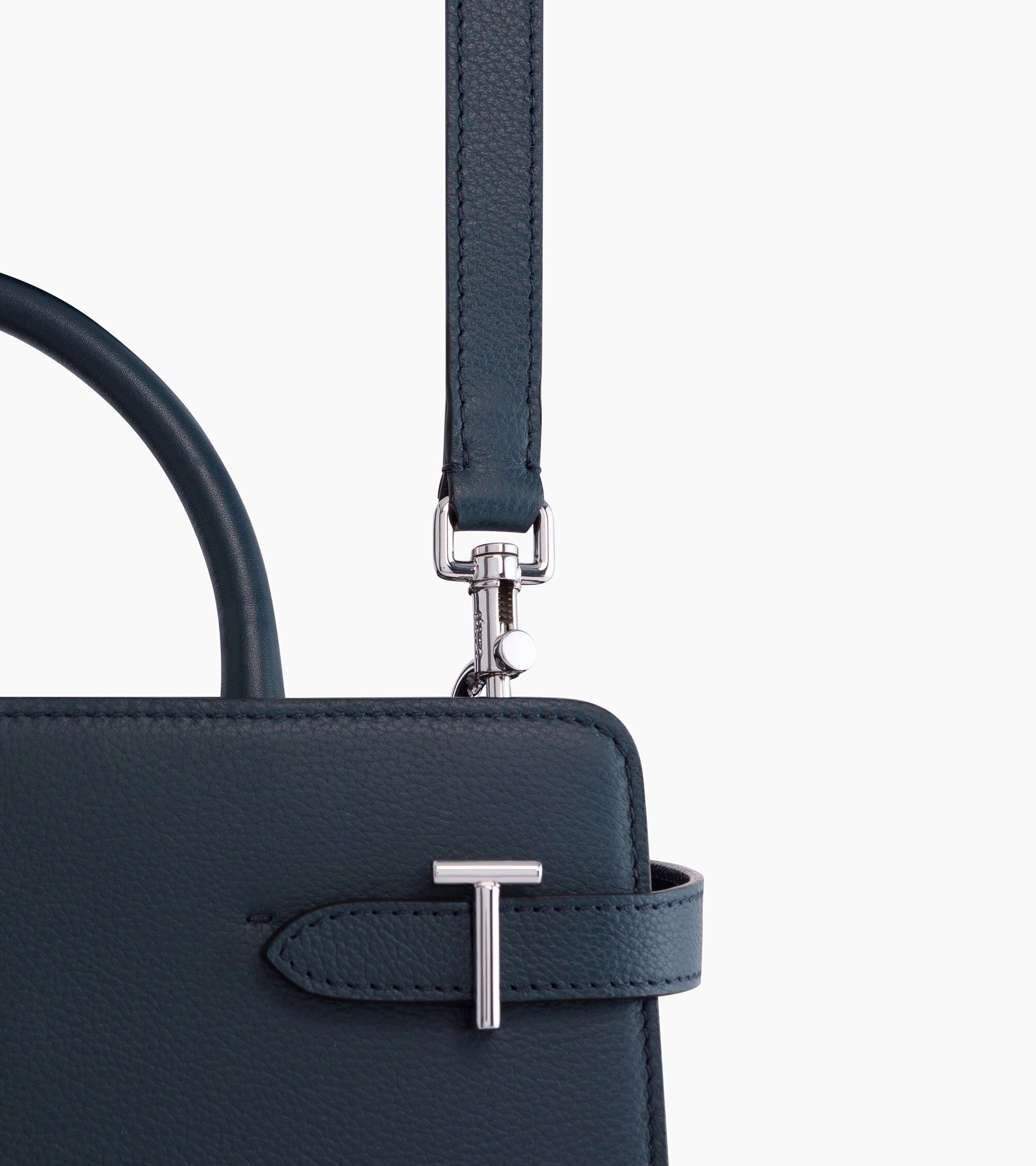 Mittelgroße Handtasche Emilie aus genarbtem Leder