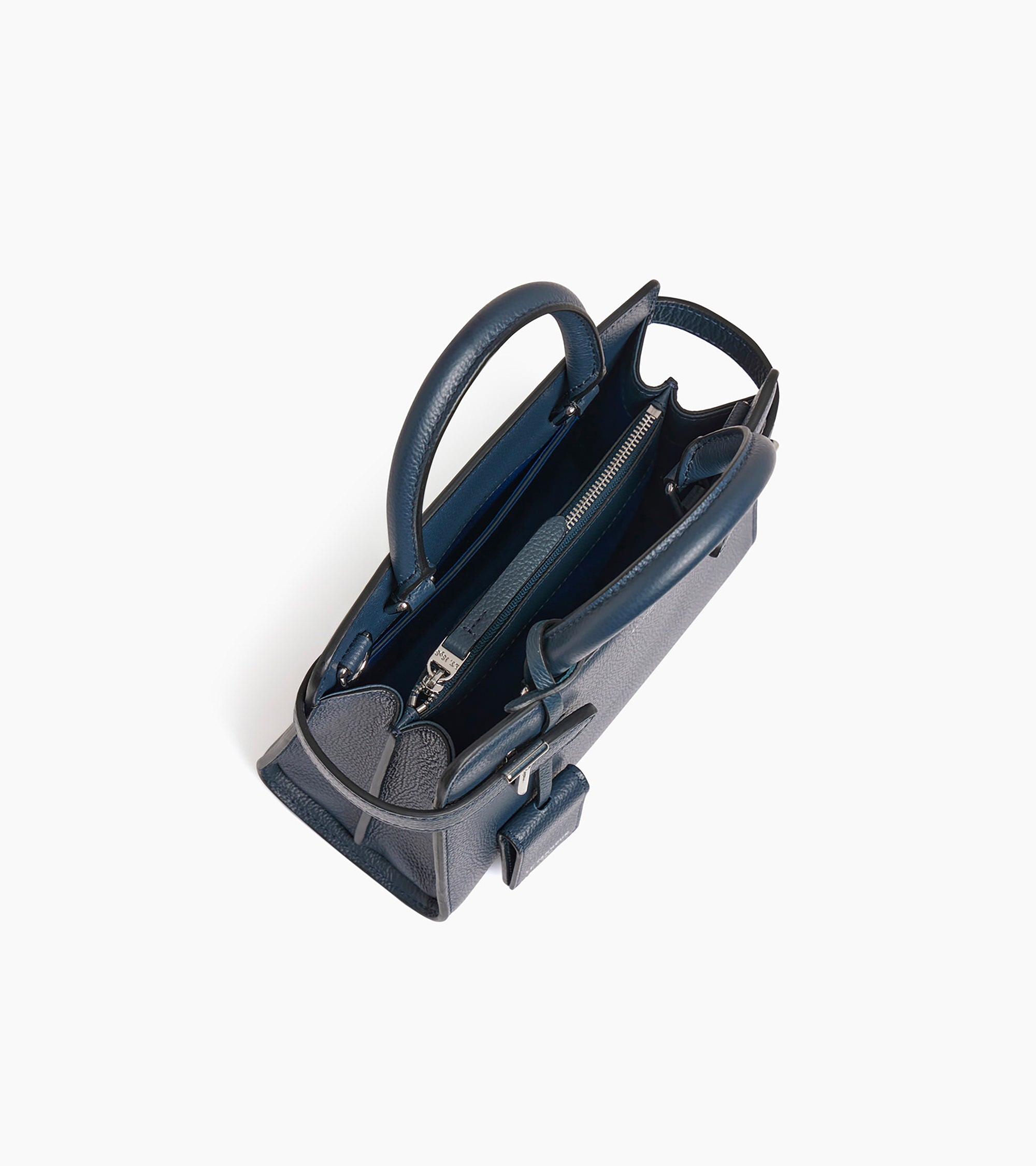 Kleine Handtasche Emilie aus genarbtem Leder