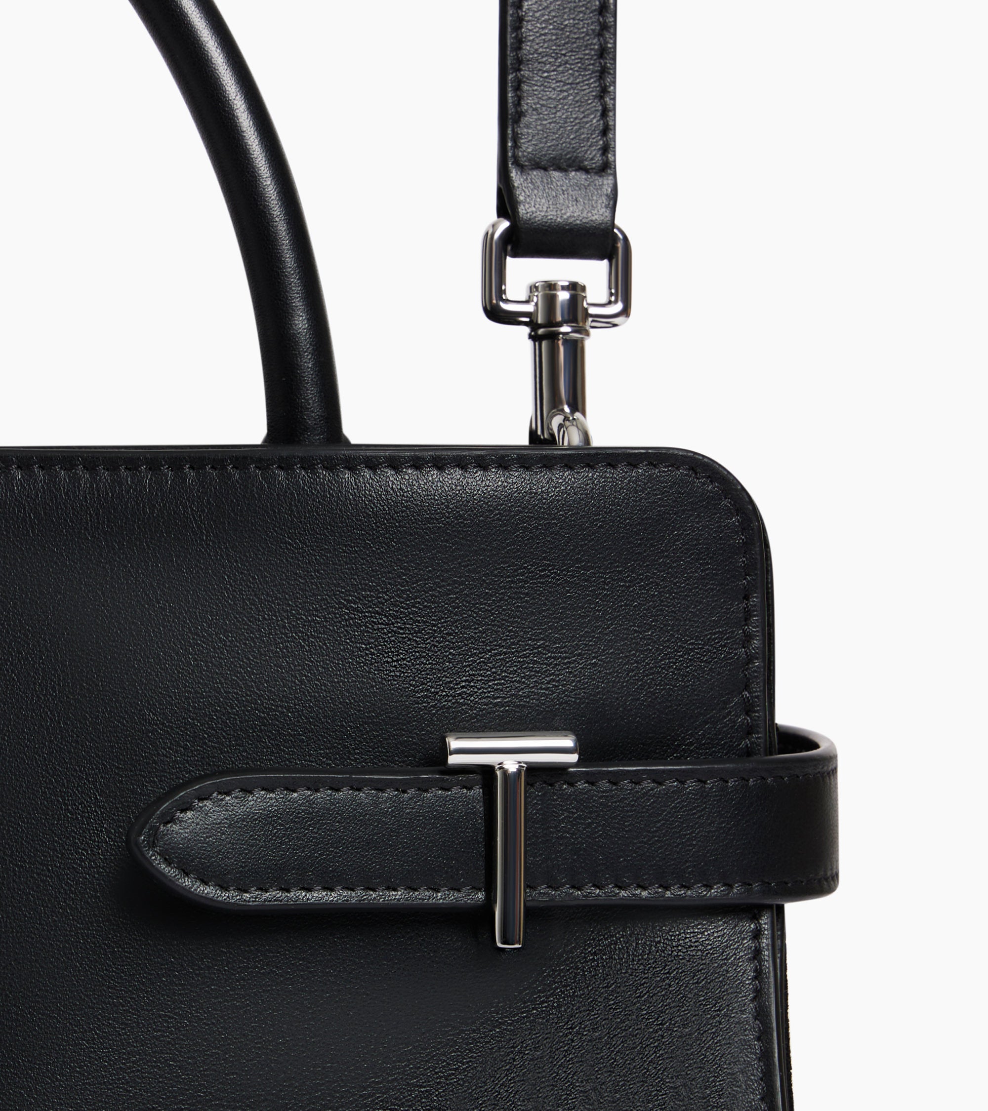 Mittelgroße Handtasche Emie aus Glattleder und nubuk