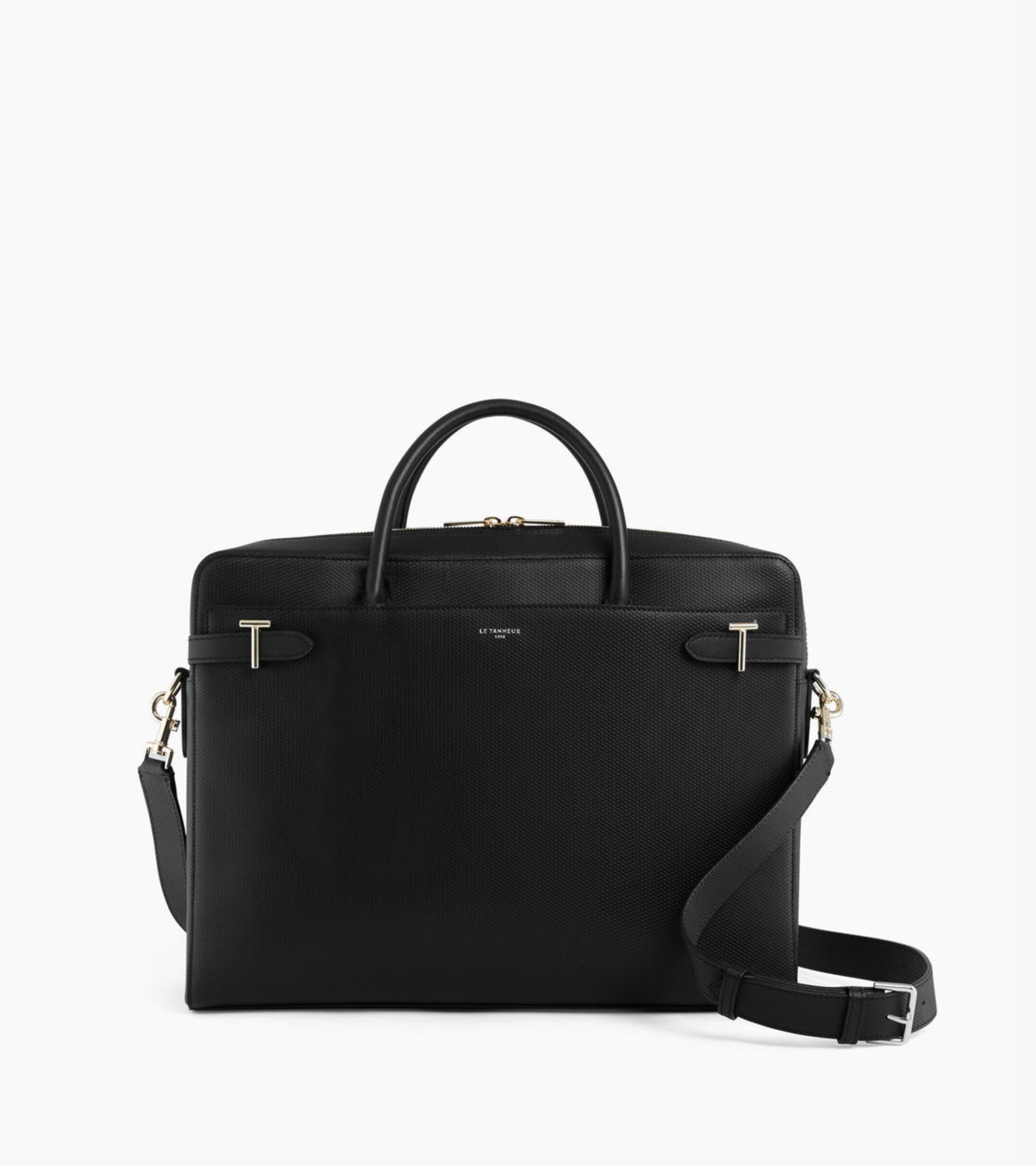 Portadocumentos 15 Emile de piel con monograma