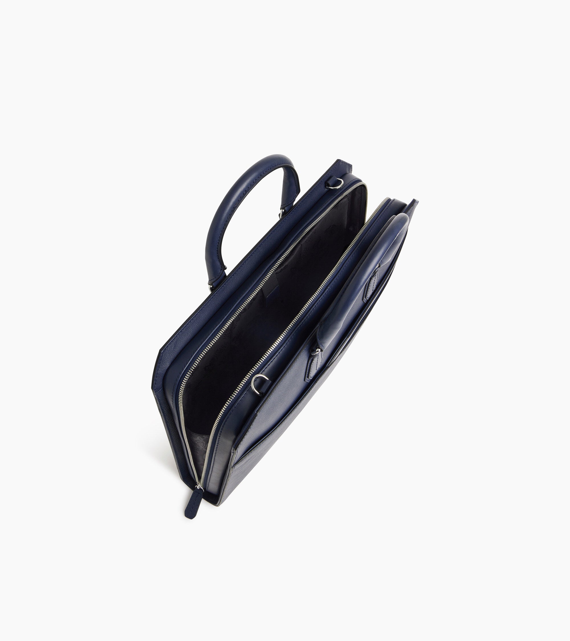 Maletín «slim» de 15 Gaston de cuero de grano cruzado