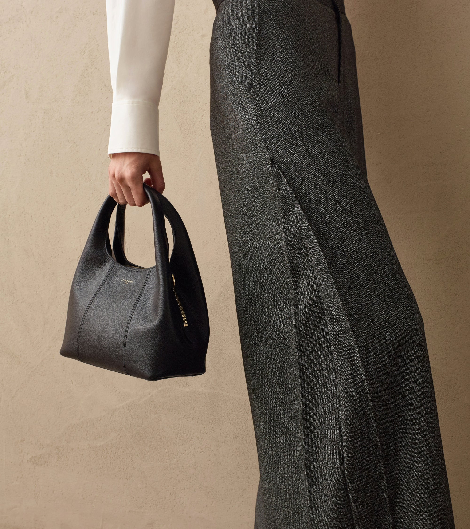 Kleine Handtasche Juliette aus genarbtem Leder