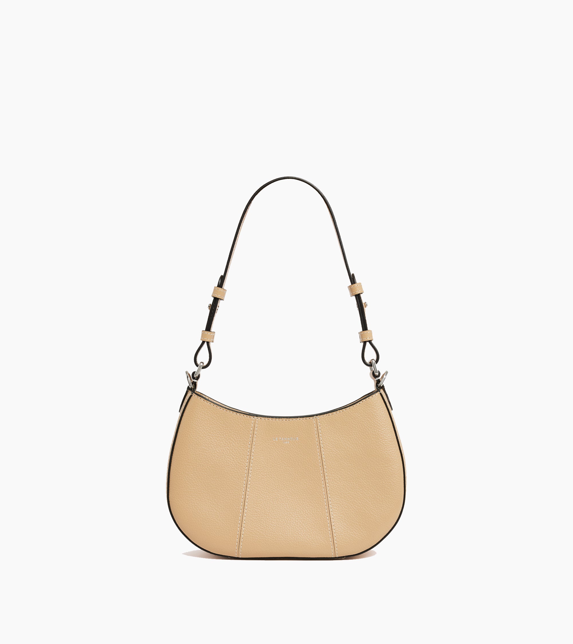 Petit sac demi-lune Juliette en cuir grainé