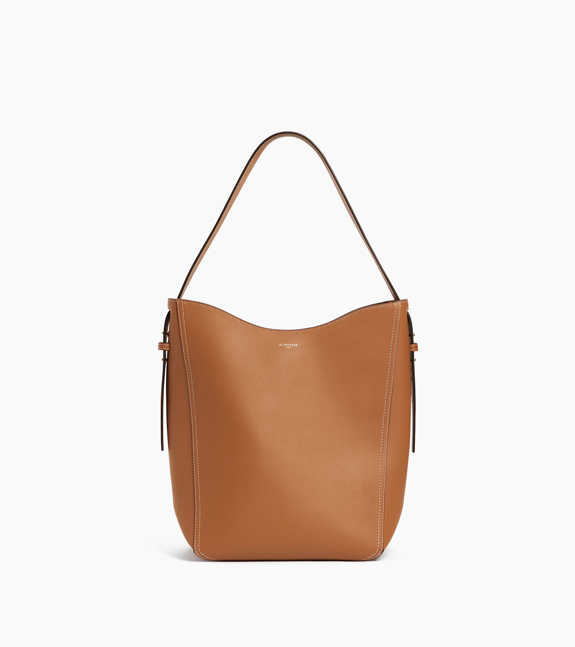 Mittelgroße Hobo-Tasche Céleste aus Glattleder