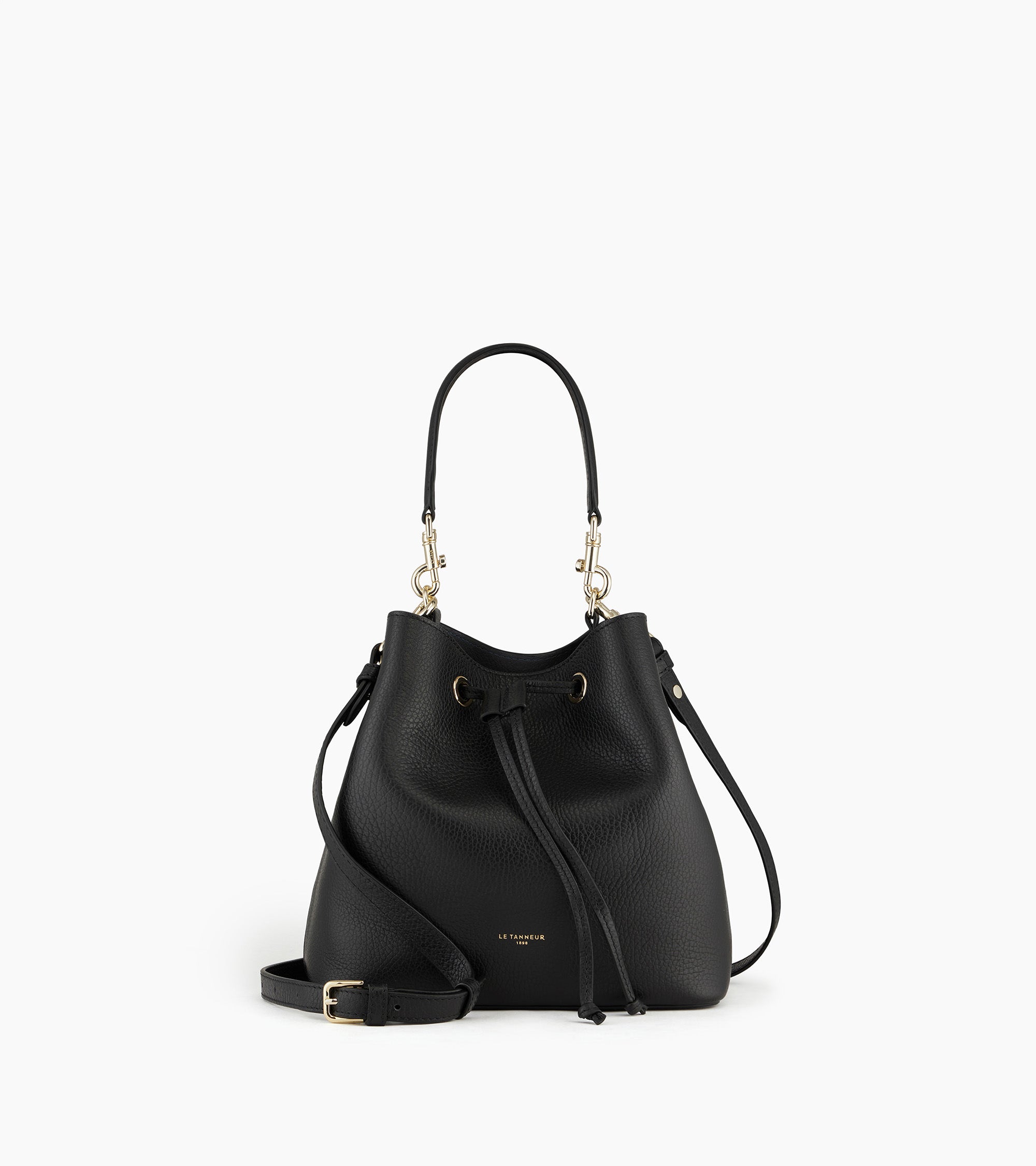 Bucket Bag Louise aus genarbtem Leder