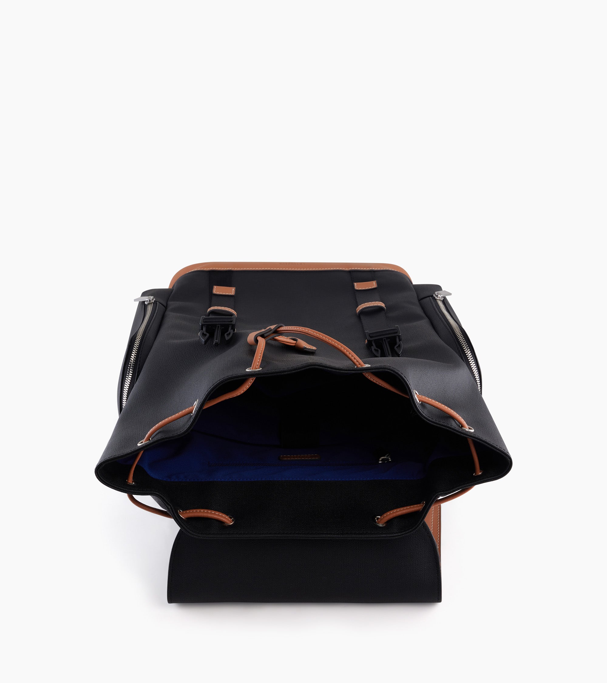 Mochila con solapa Maurice de tela revestida