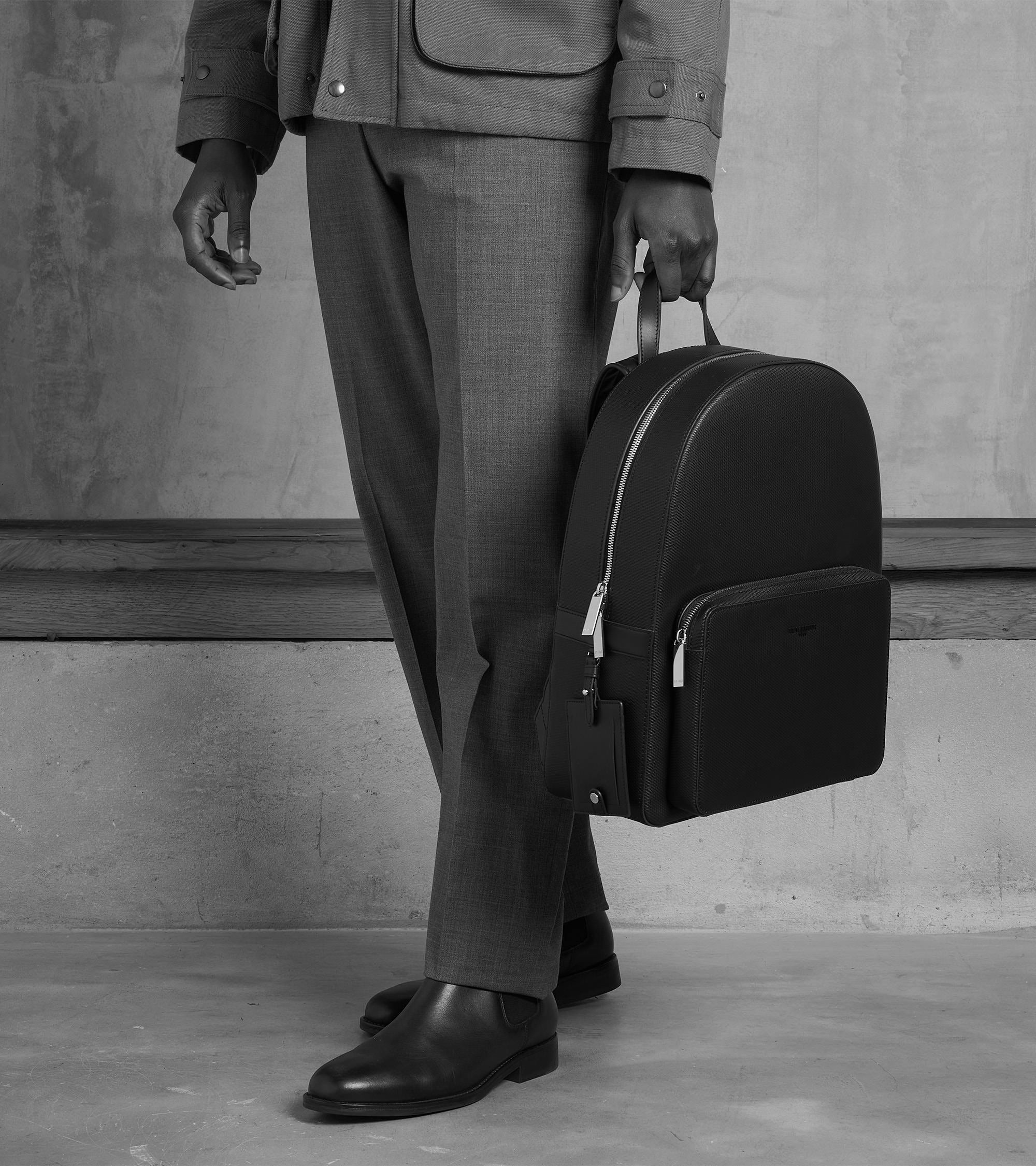 Mochila Emilie de piel signature T