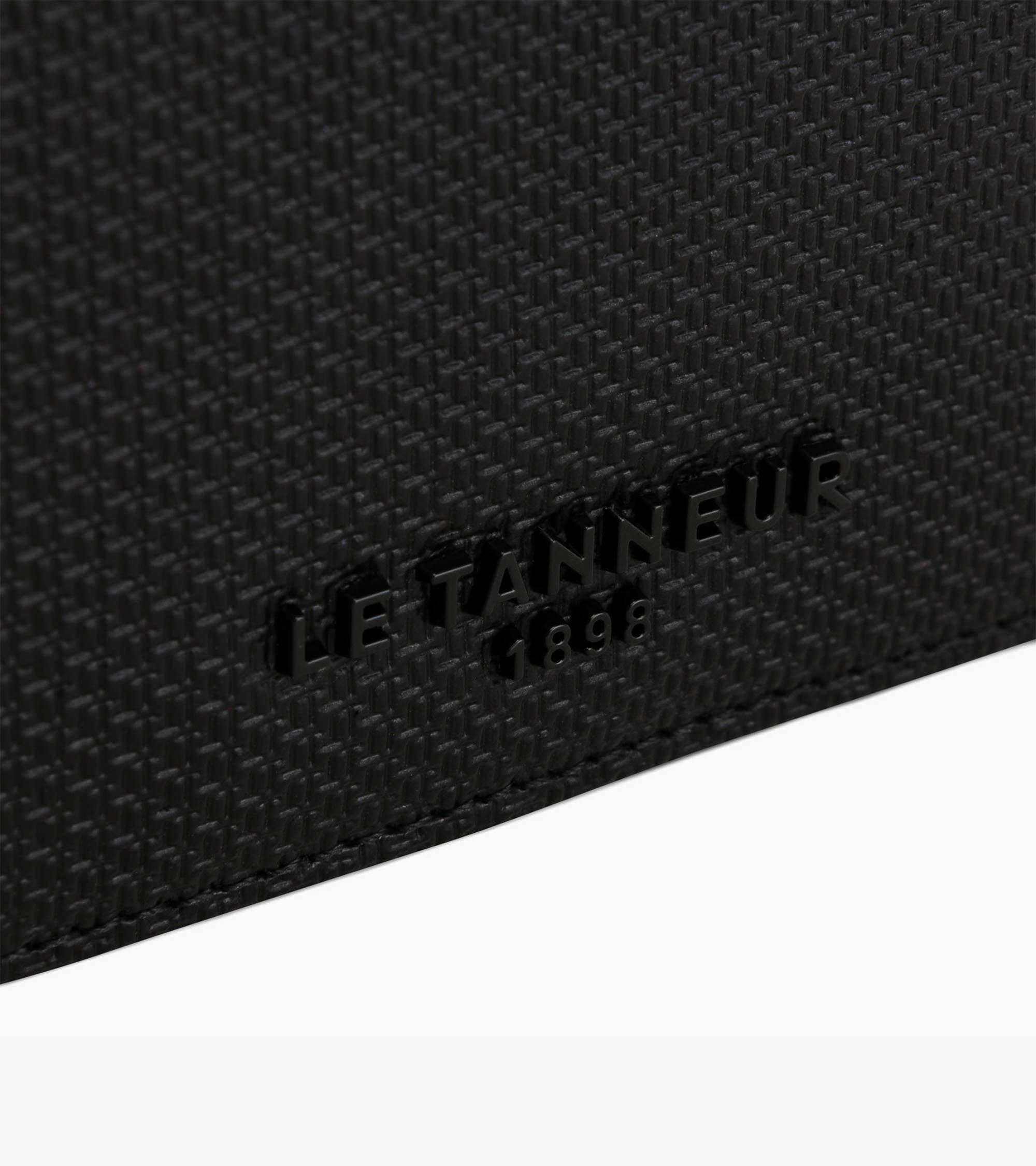 Cartera horizontal con cremallera de 2 secciones Emile de piel signature T