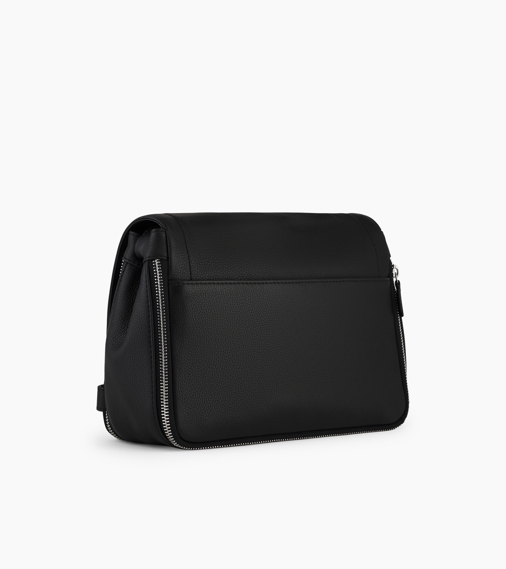 Mittelgroße Umhängetasche Simone aus genarbtem Leder