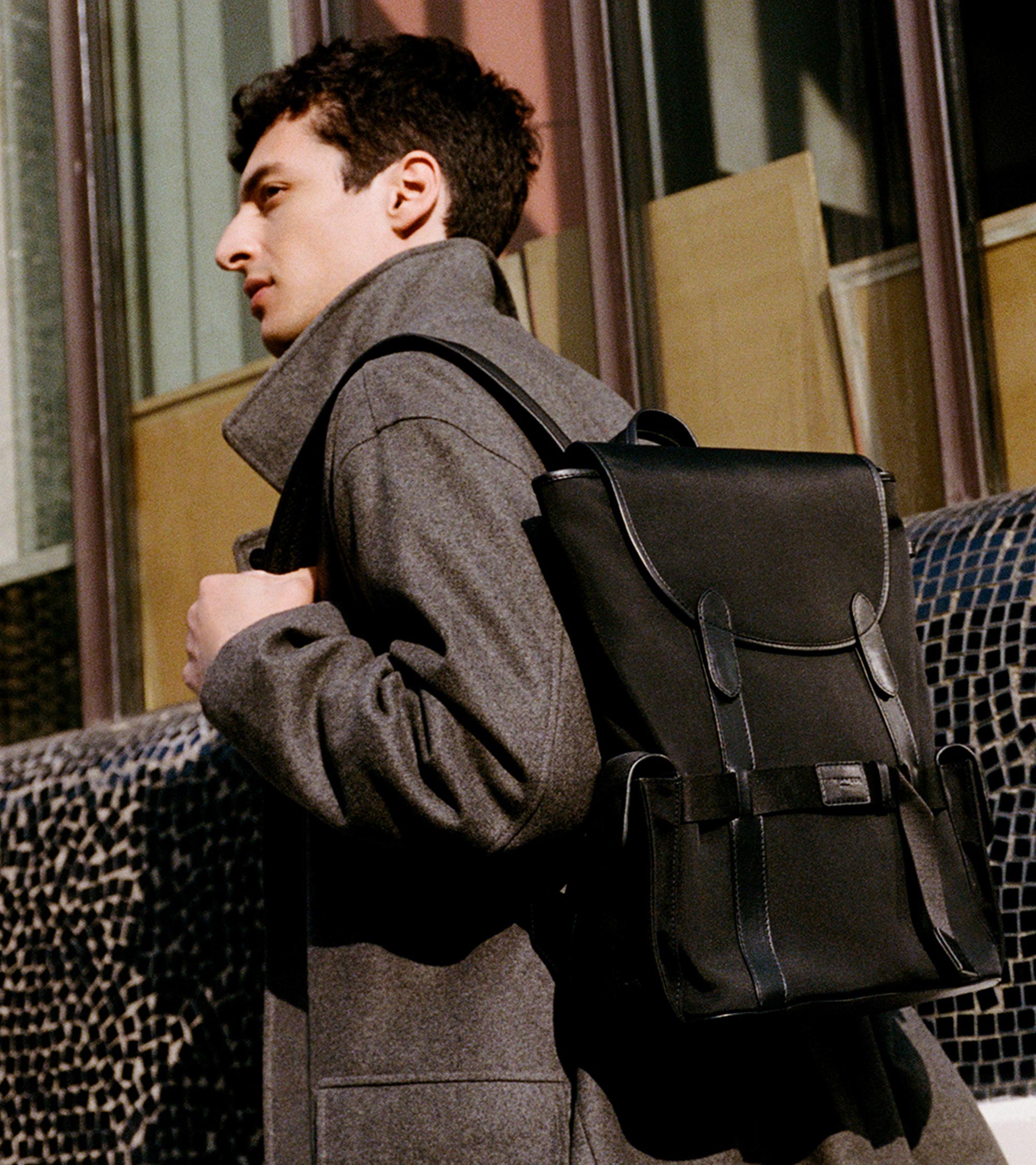 Rucksack Noah aus Nylontuch mit Klappe