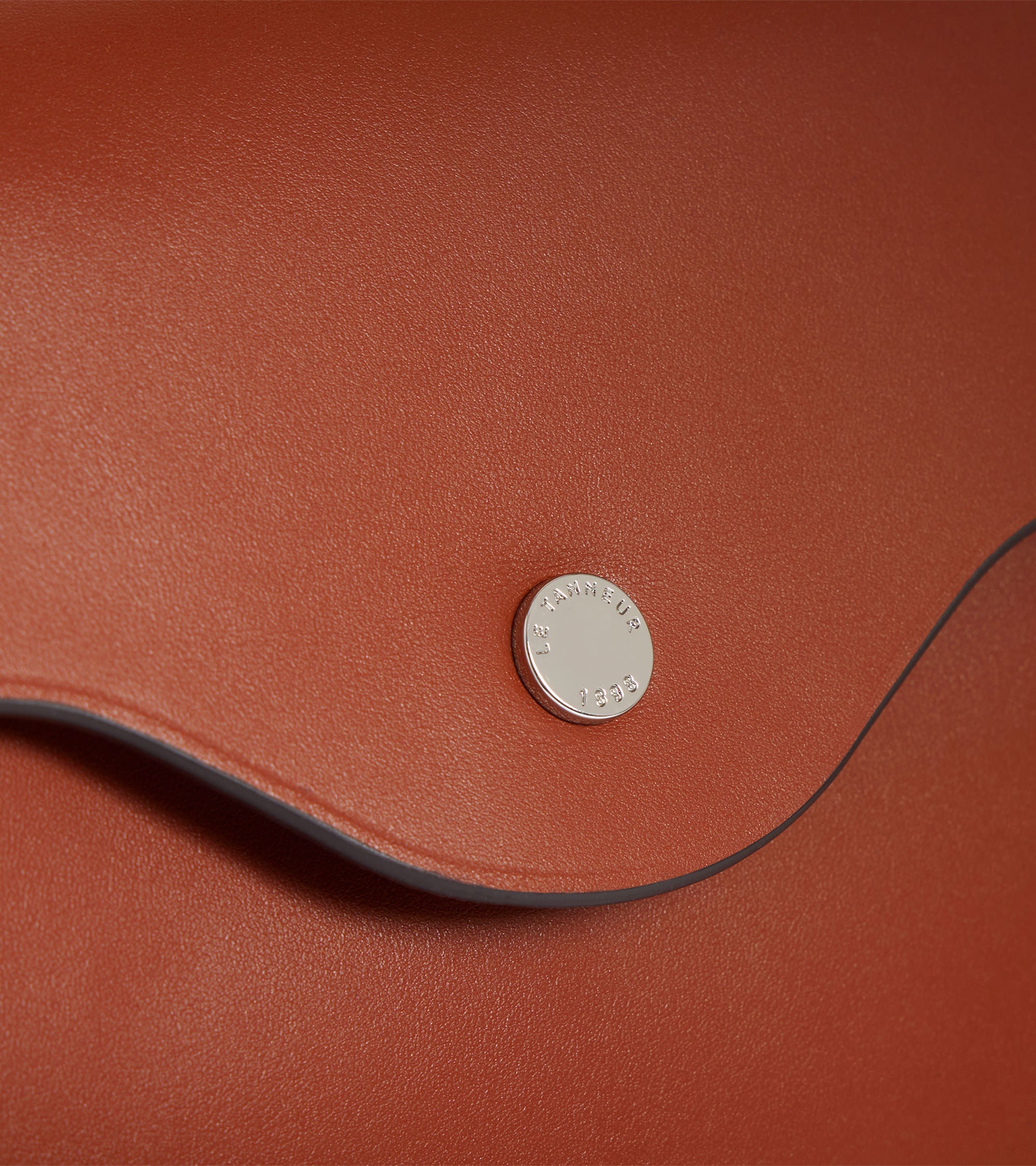 Mittelgroße Handtasche Modell Sans Couture aus Glattleder