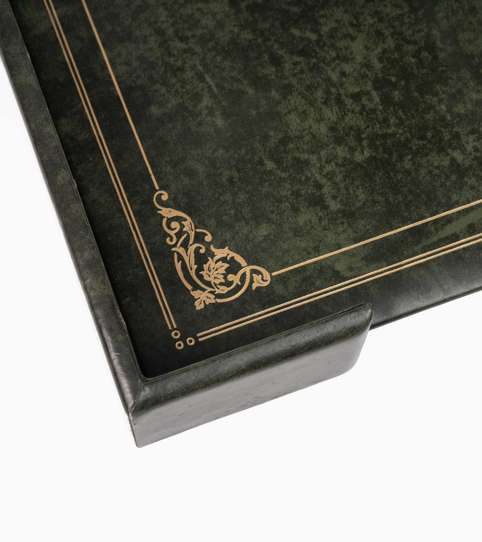 Portacartas de escritorio de cuero