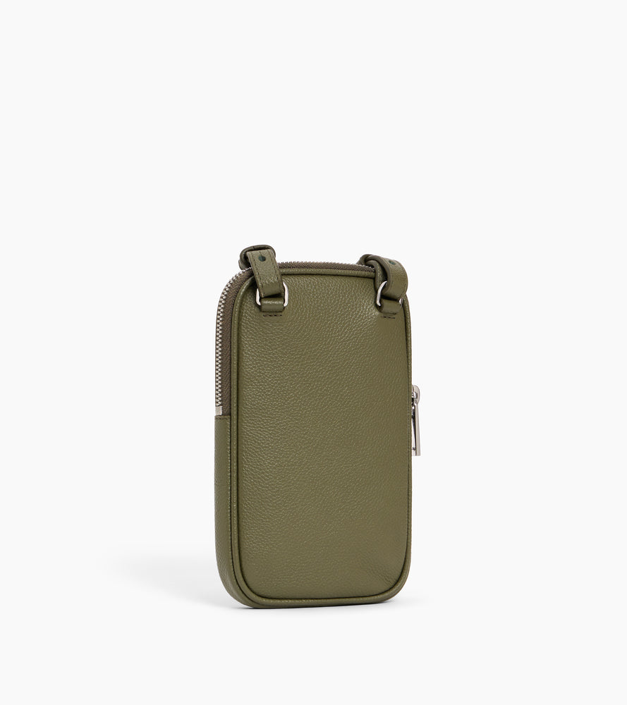 Handytasche aus genarbtem Leder