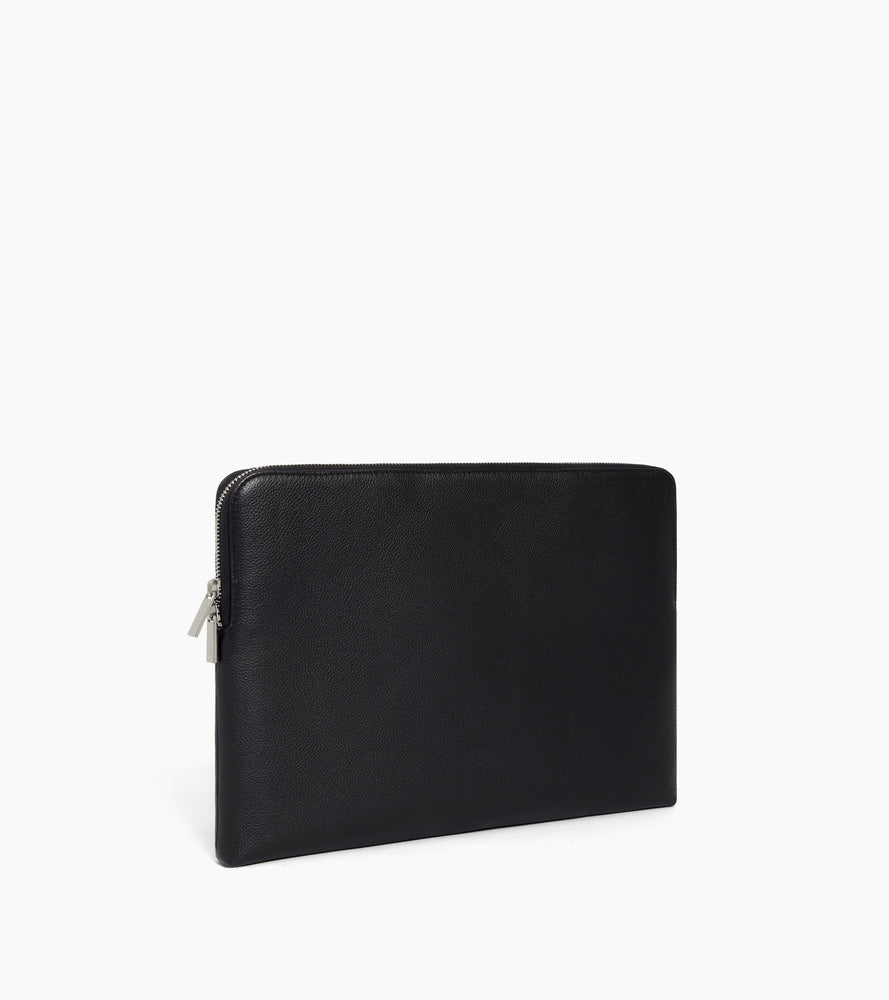 14-Zoll-Laptoptasche aus genarbtem Leder