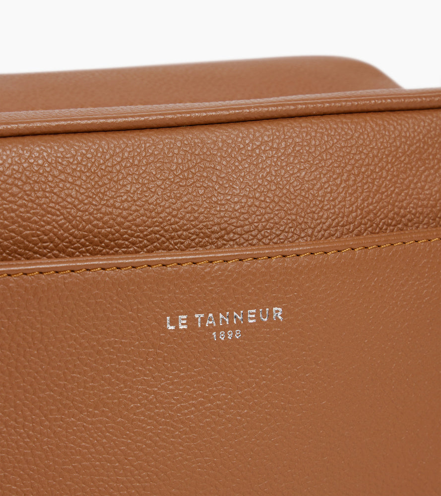 Kulturbeutel aus genarbtem Leder