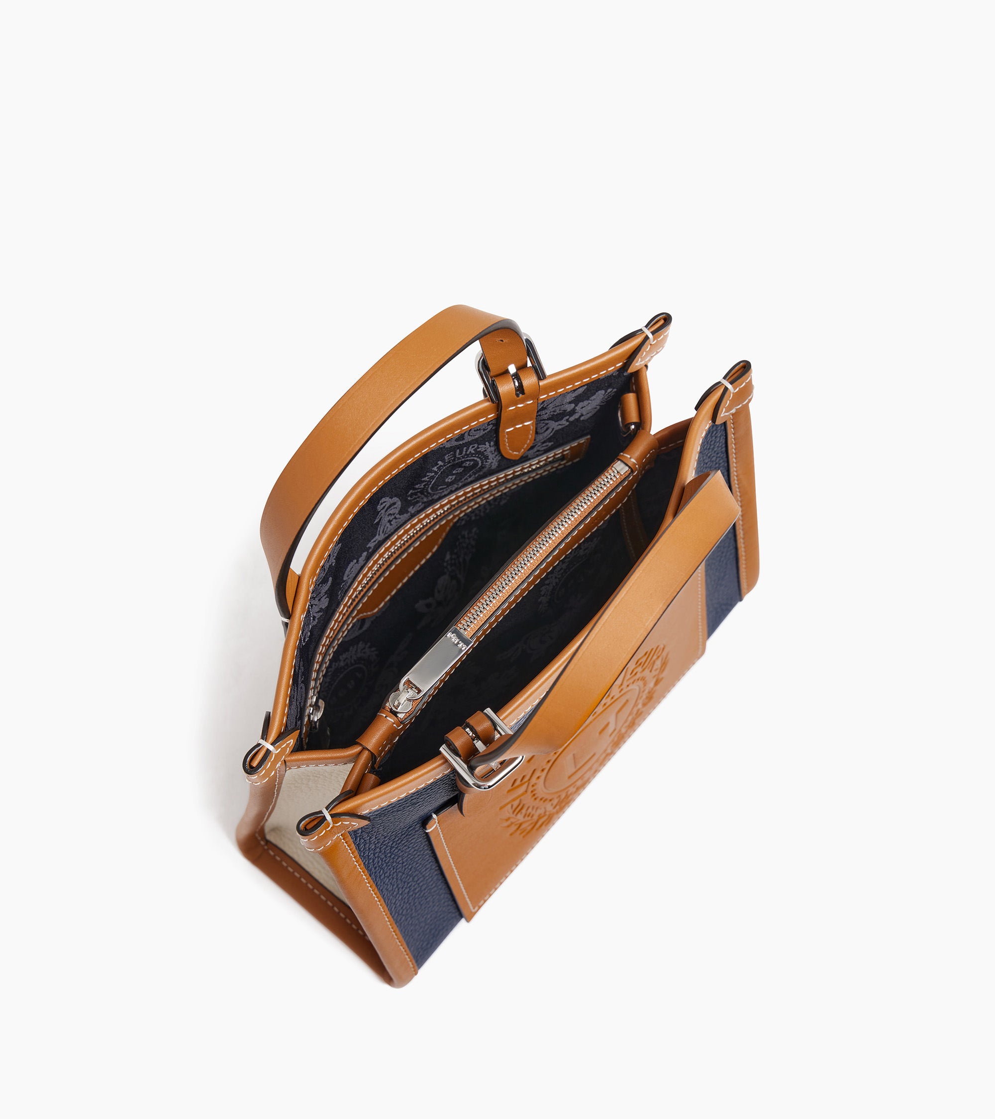 Le 125 mini grained leather tote bag