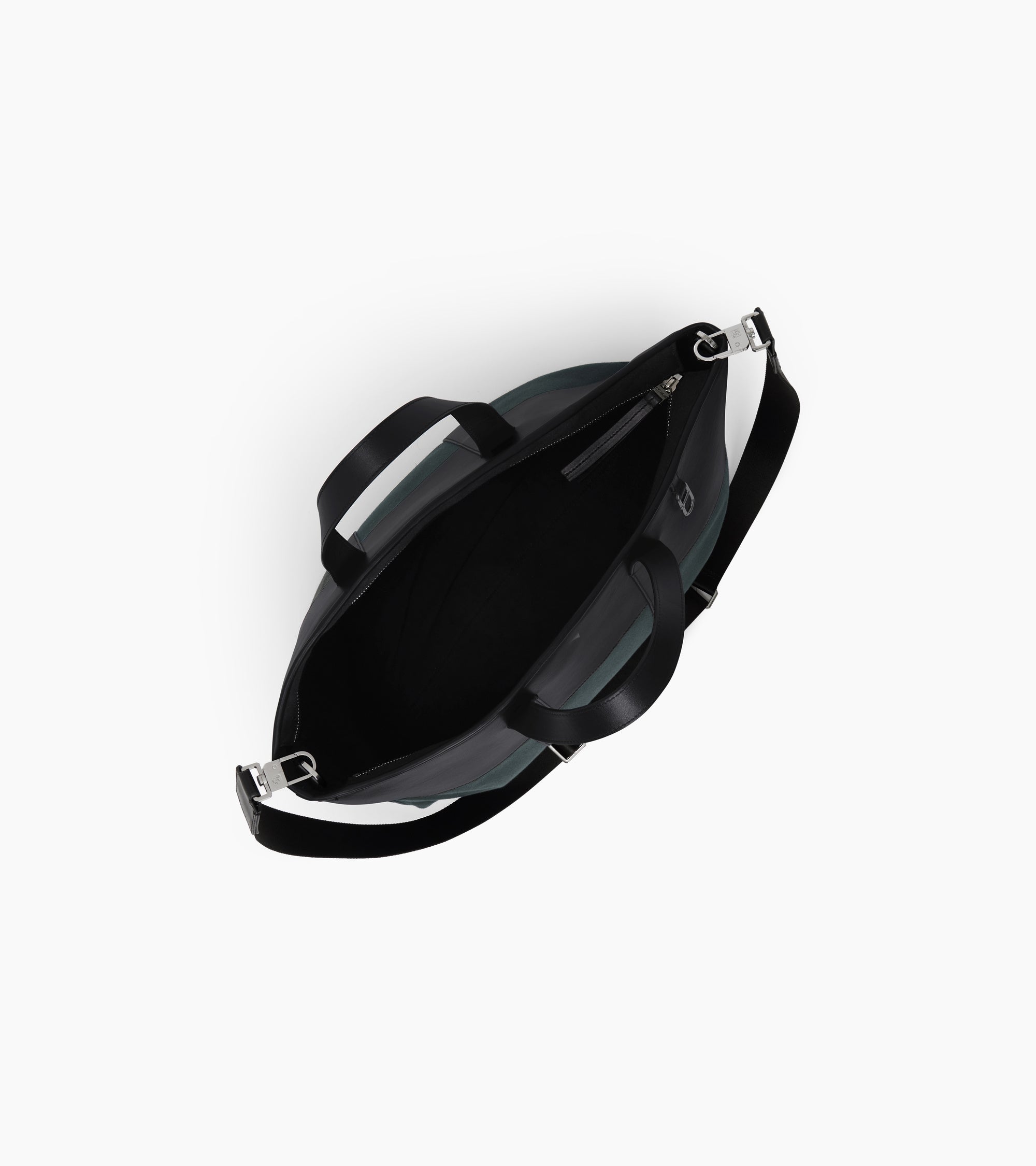 Bolso cabás para llevar en la mano Le Tanneur x HAST de piel lisa y lona de algodón