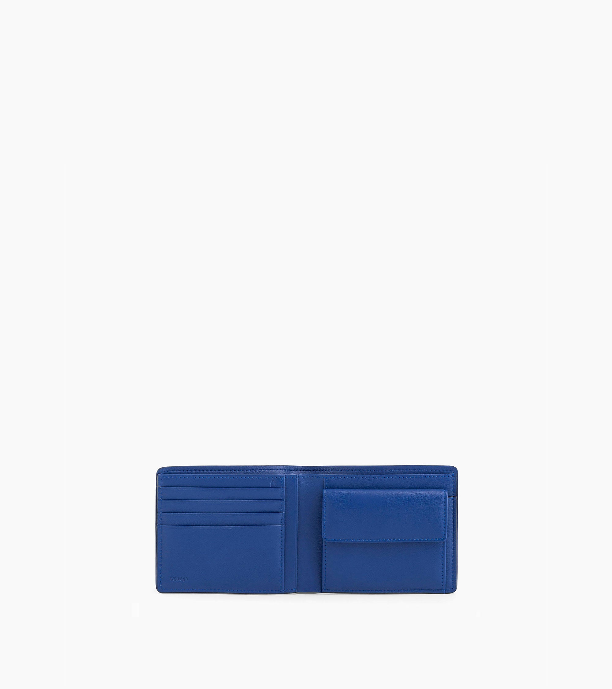 Horizontal Flap pocket Augustin pebbled leather wallet