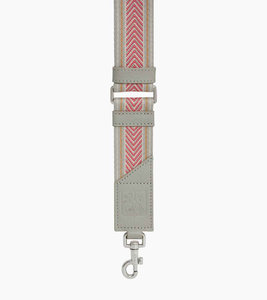 Adjustable striped shoulder strap