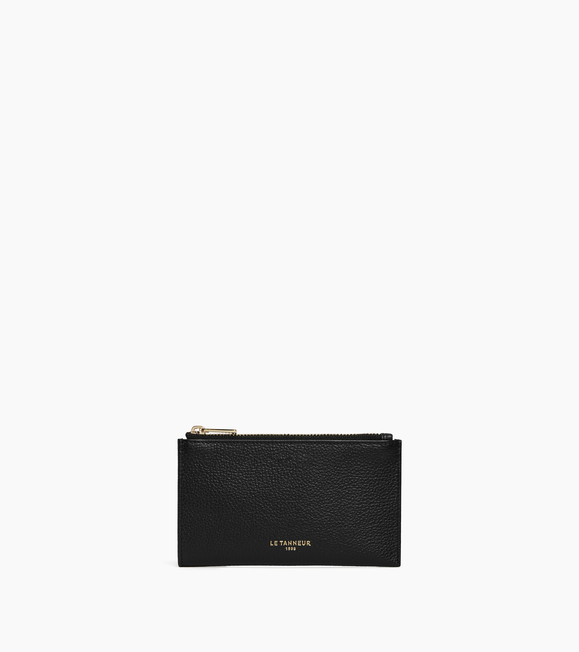 Etui clés zippé Albertine en cuir grainé