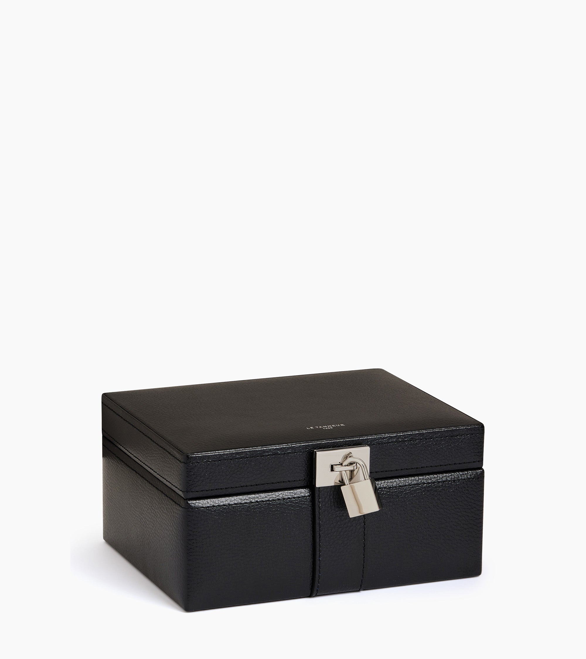 Medium jewelry box in leather