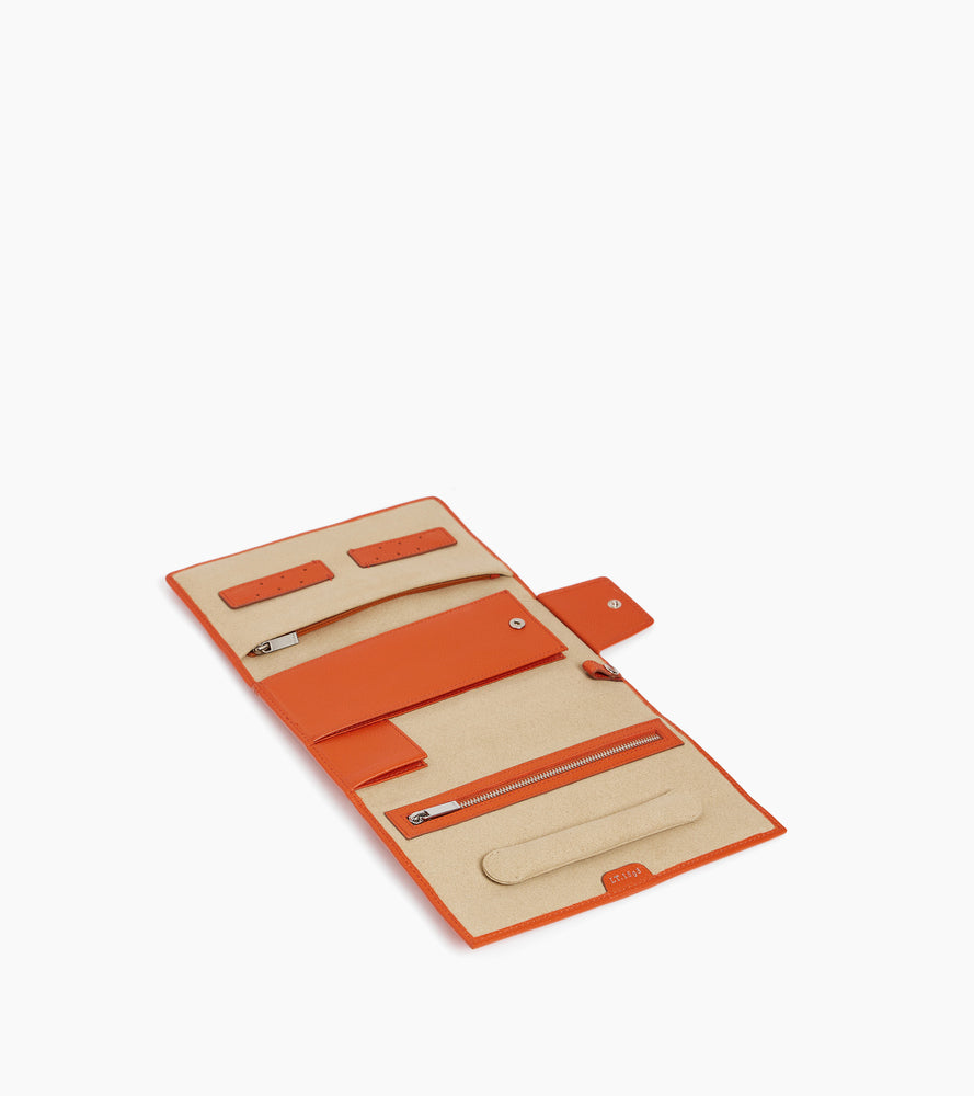 Coffret bijoux de voyage en cuir