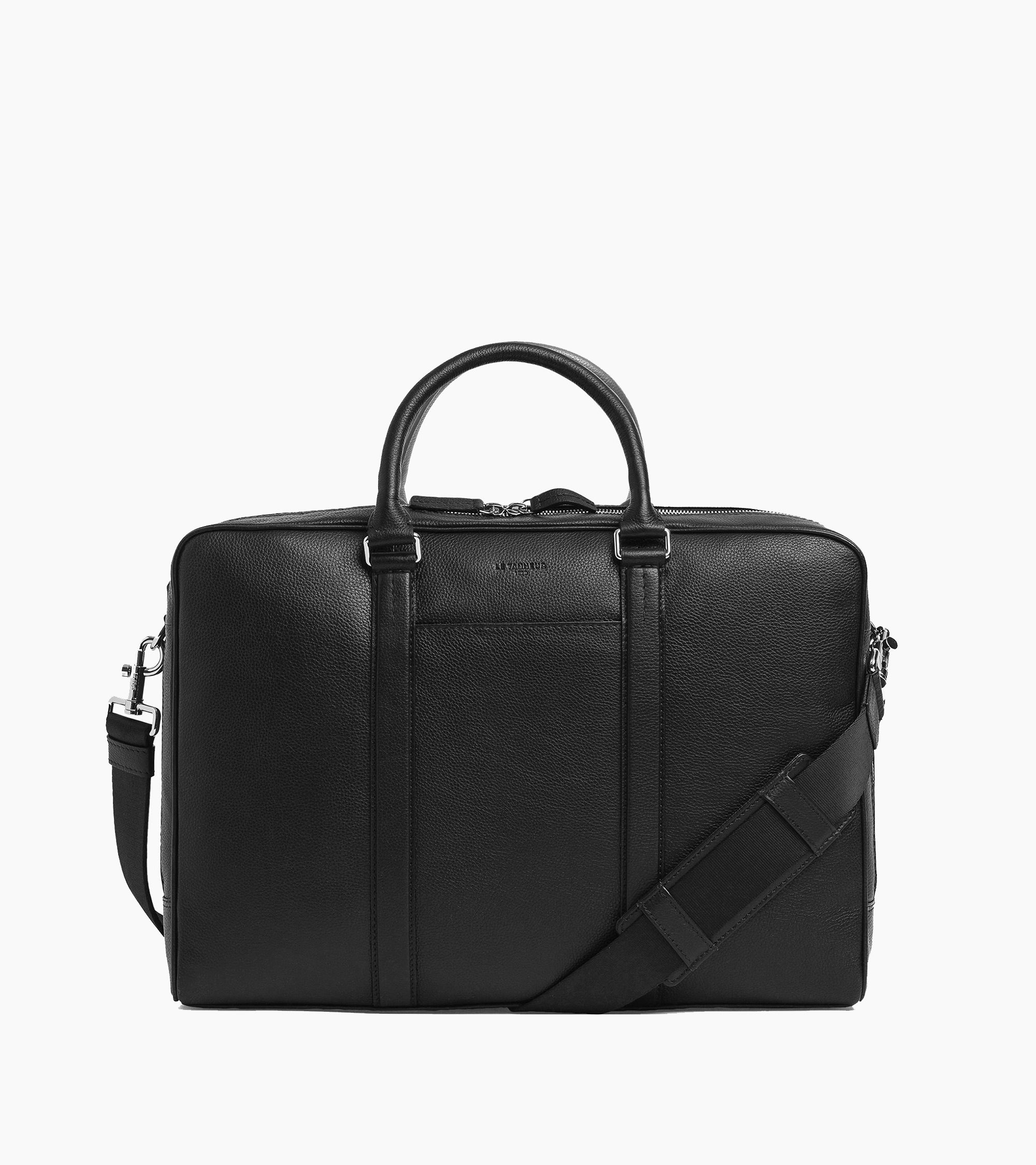 Charles pebbled leather briefcase