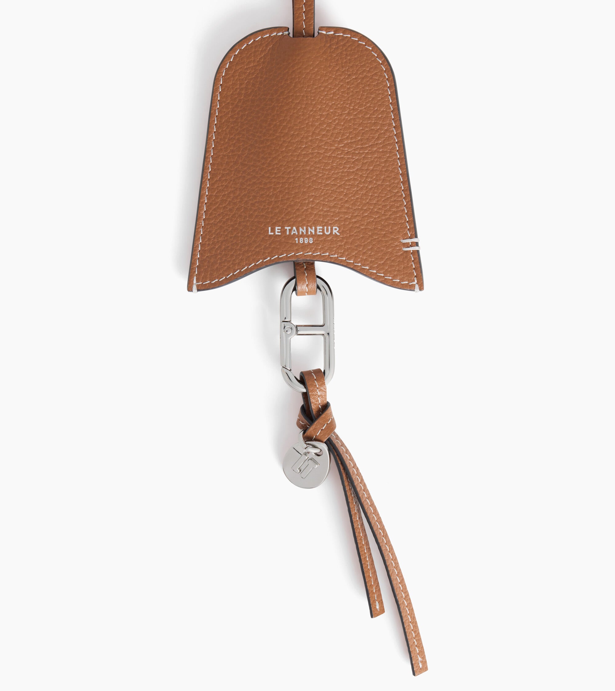 Etui clés charms en cuir grainé