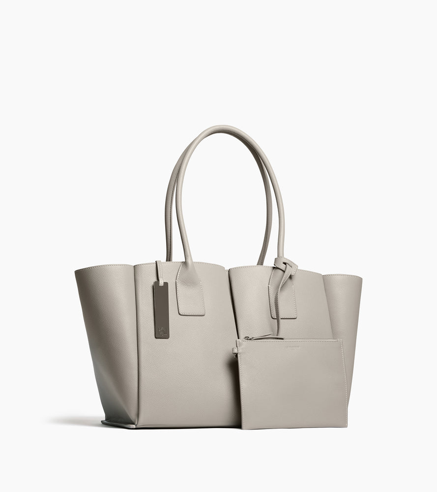 Elena large tote bag in grained leather