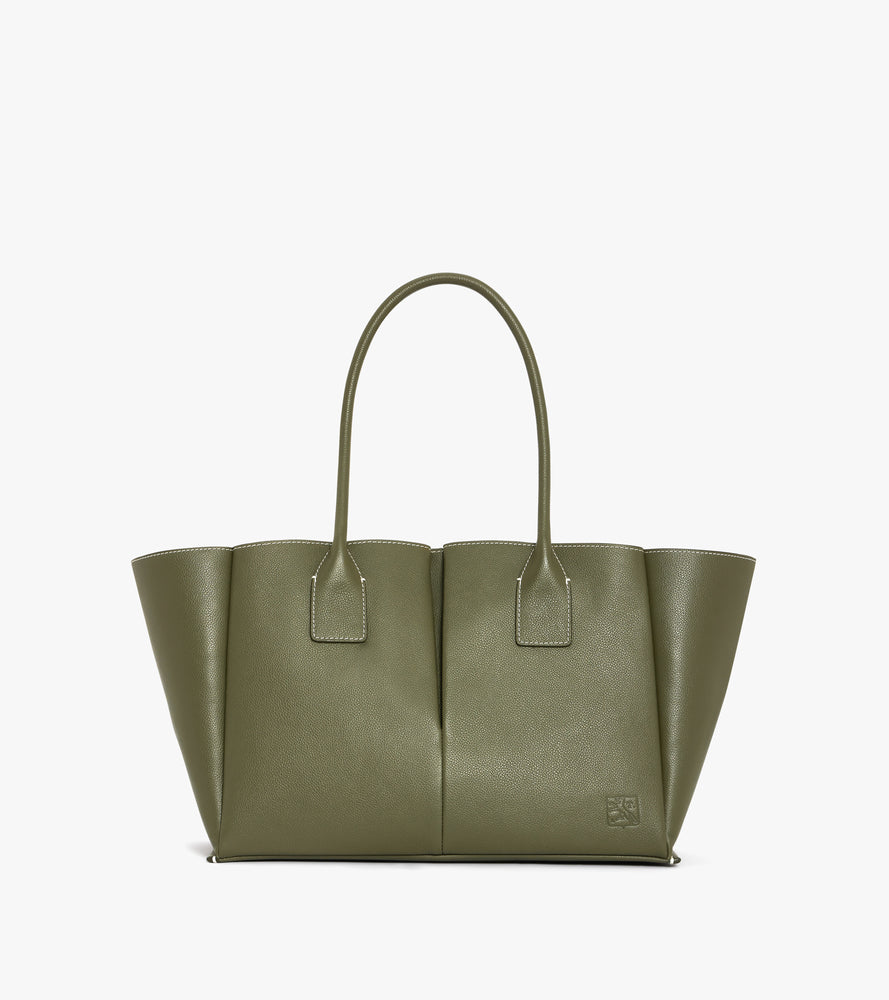 Bolso tote grande Elena de cuero texturizado