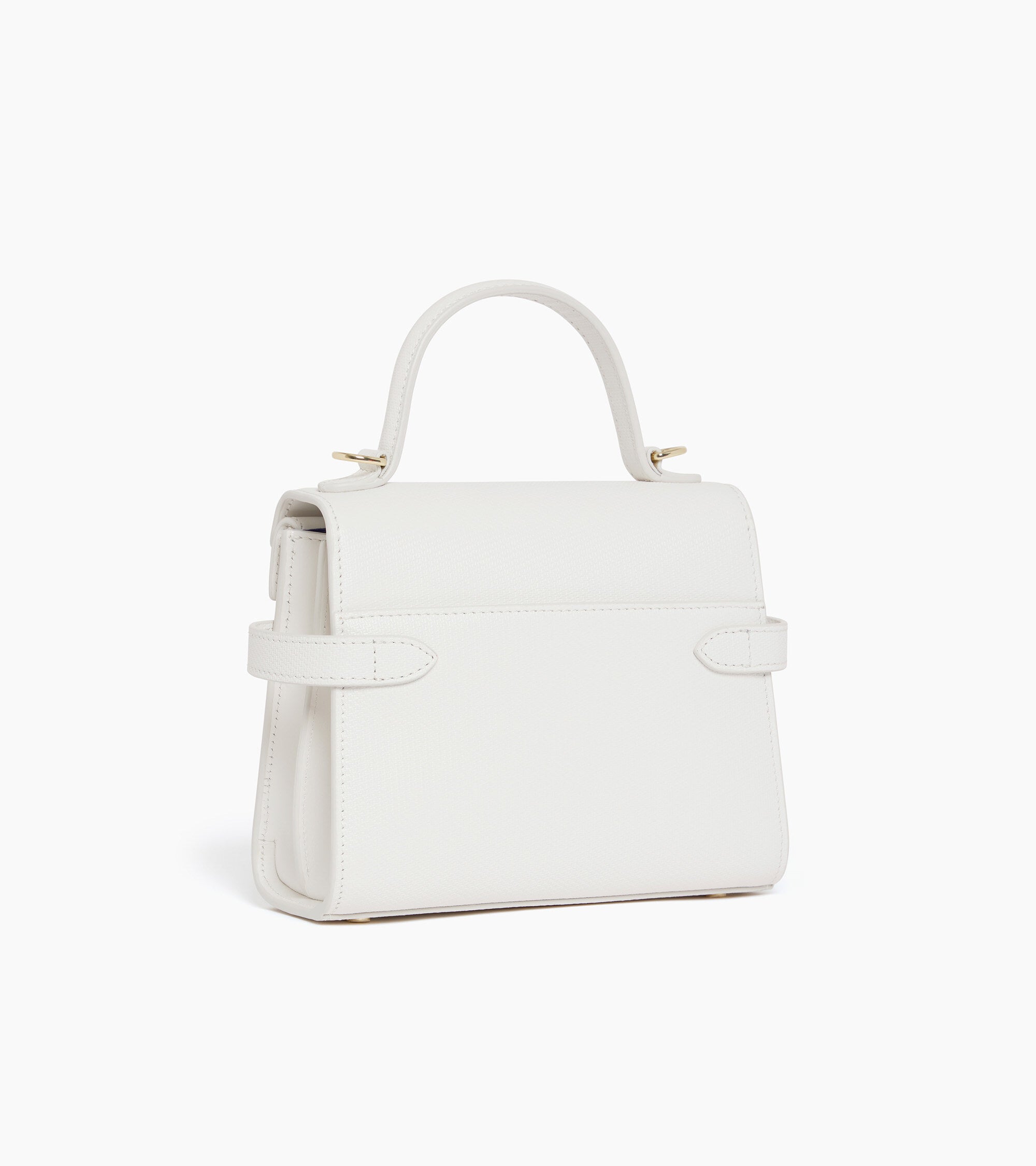 Emilie small double flap handbag in T signature leather