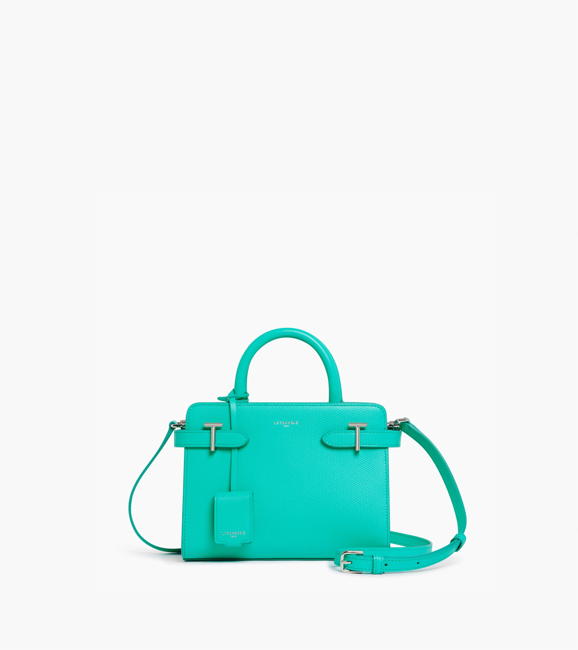 Emilie small handbag in T signature leather