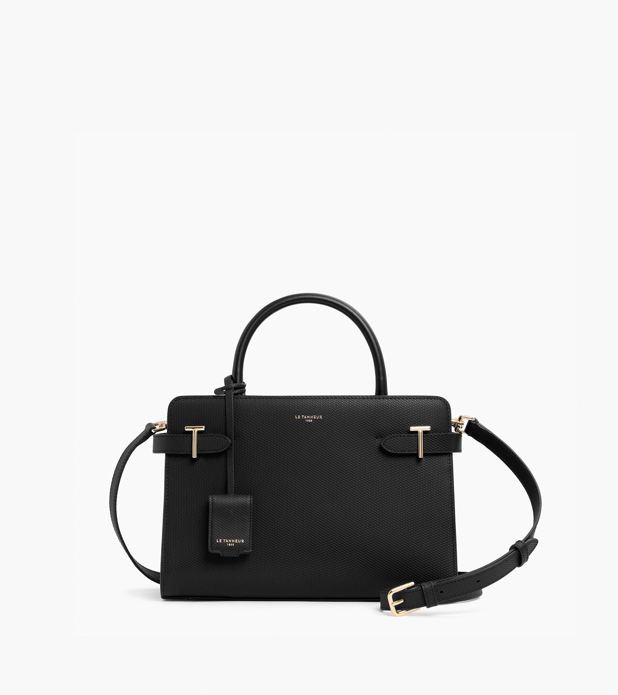 Medium Emilie T signature leather handbag