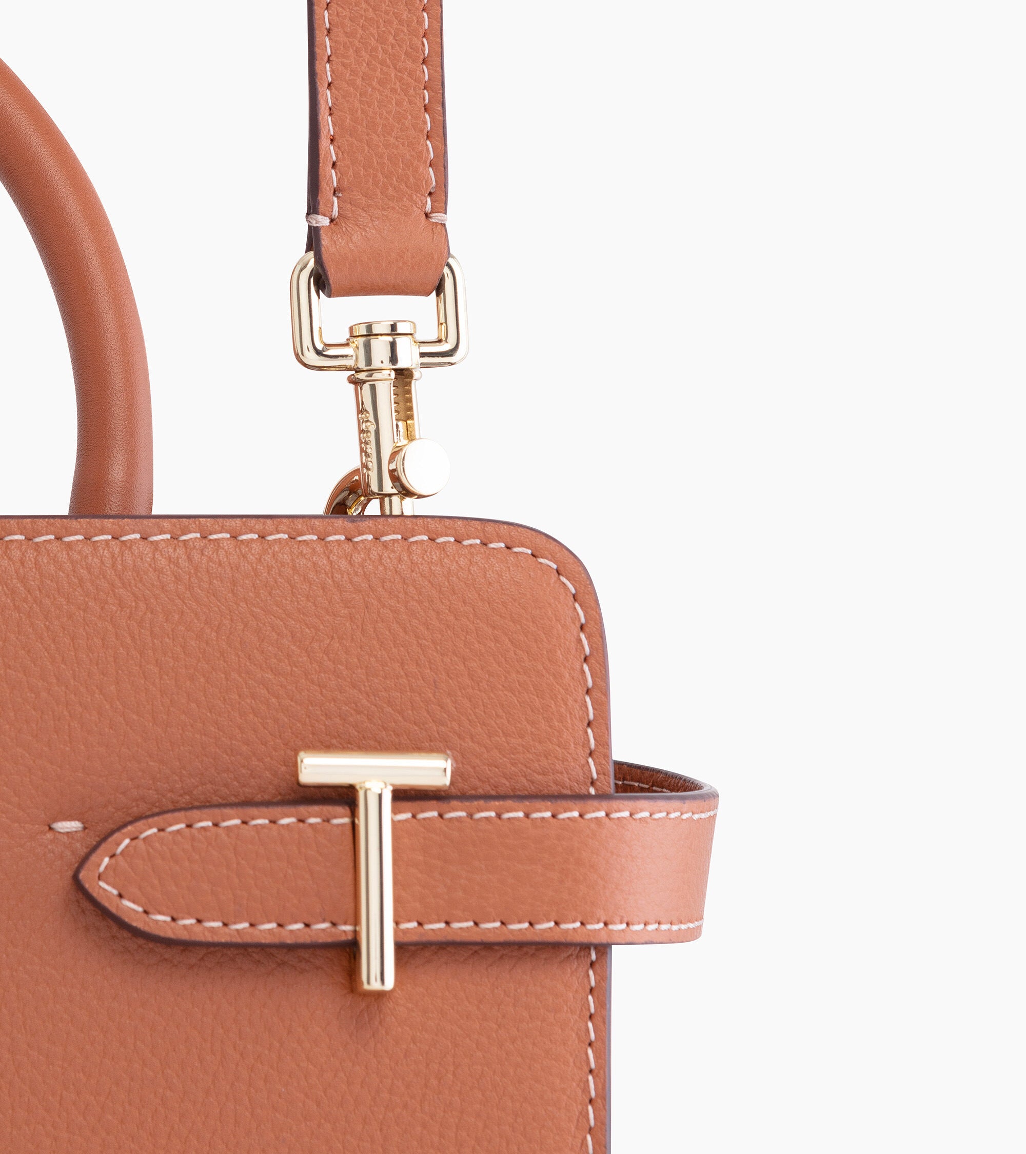 Emilie pebbled leather medium-sized handbag