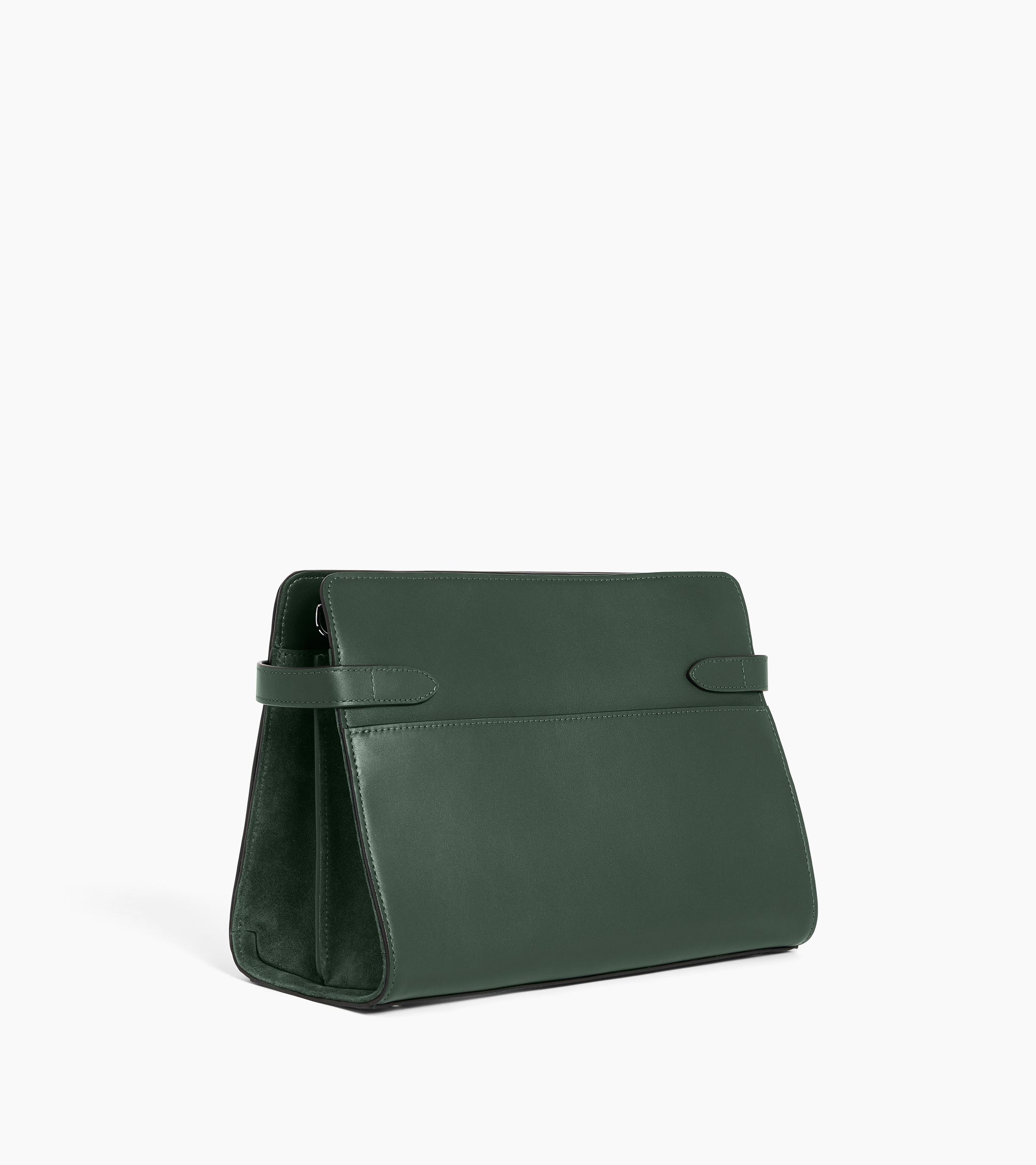 Bolsa de hombro grande modelo Emie en cuero liso y ante