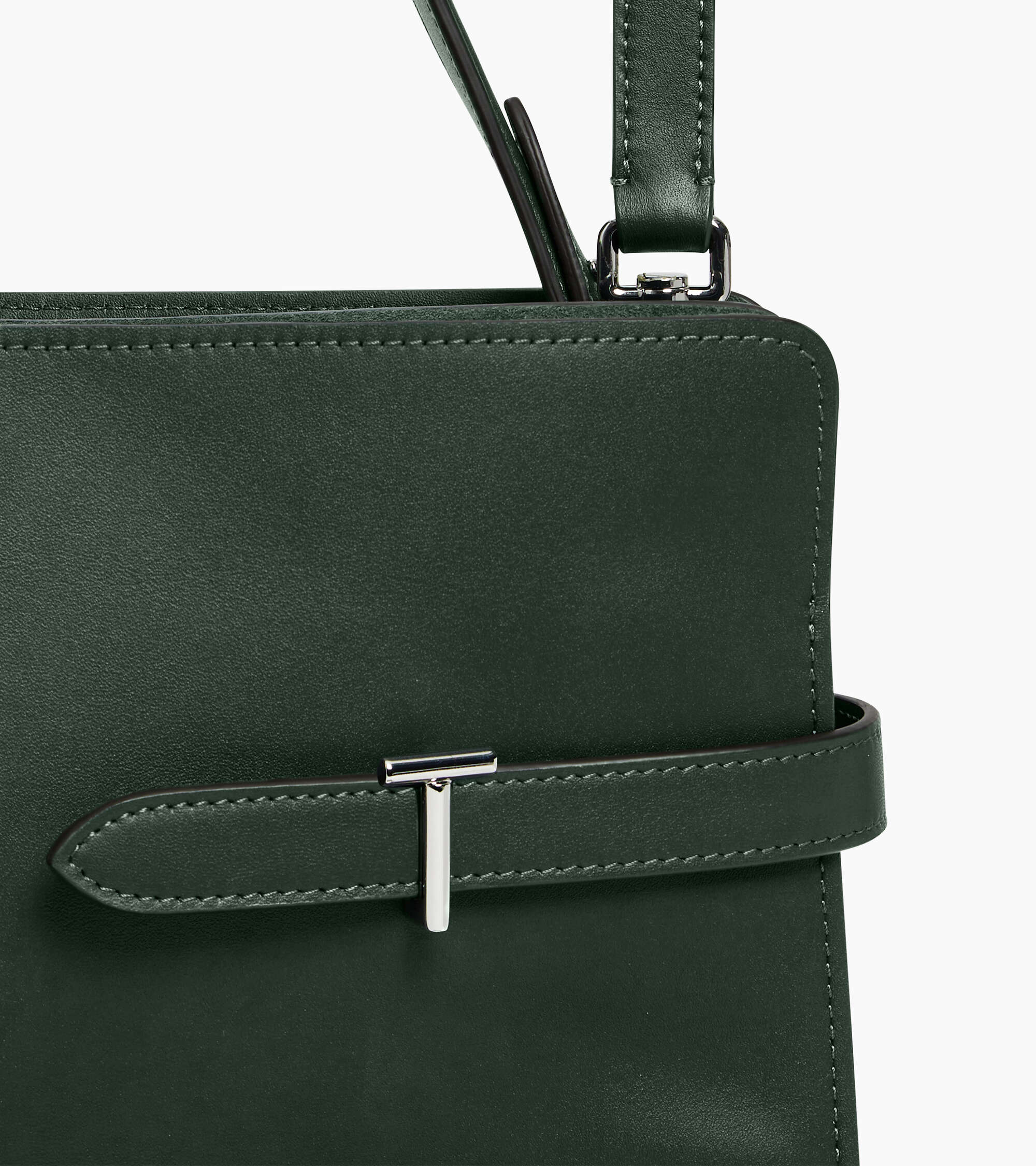 Bolsa de hombro modelo maxi Emie en cuero liso y ante
