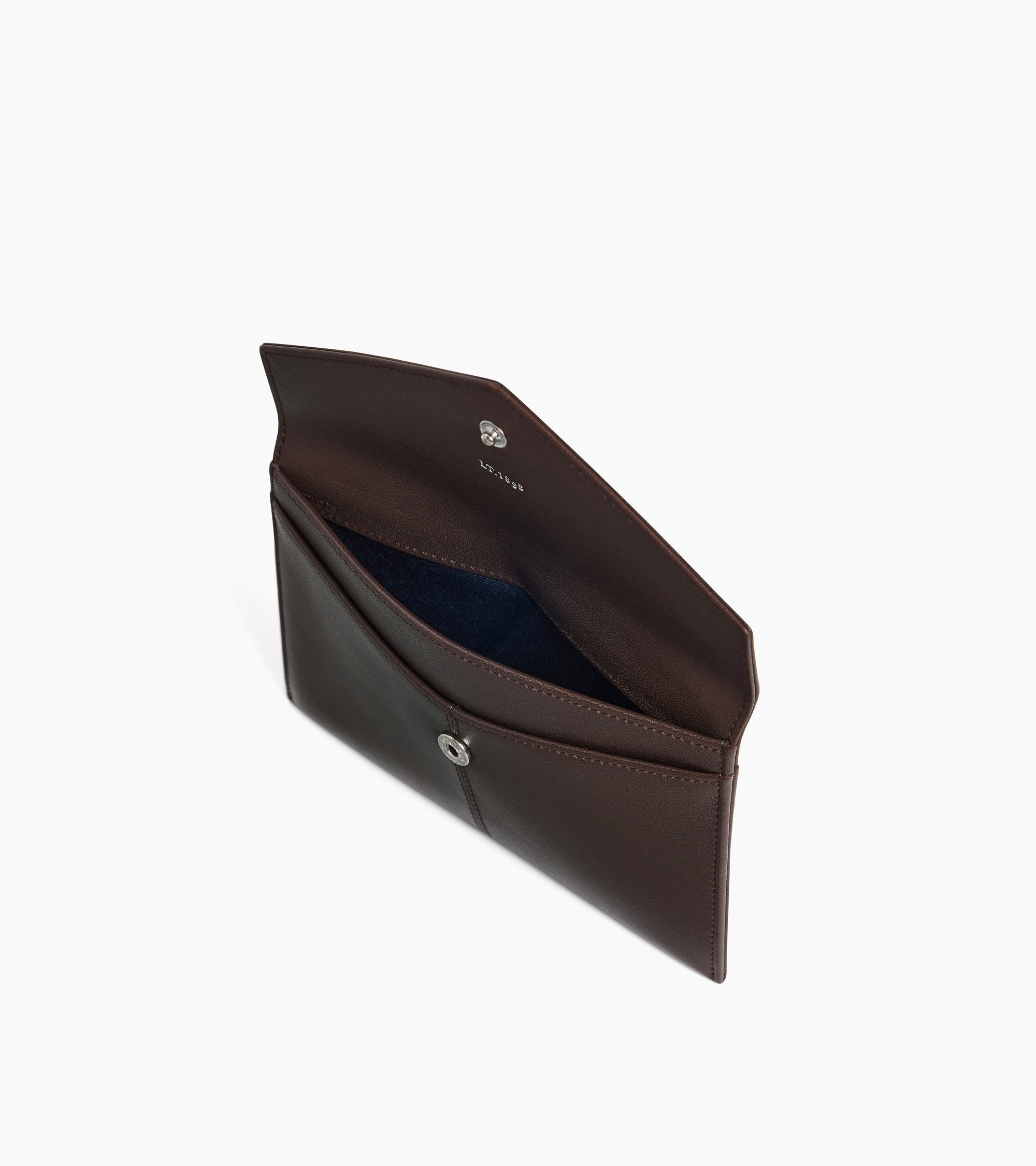 Bolso de mano tipo sobre mediano modelo Paulette de piel lisa