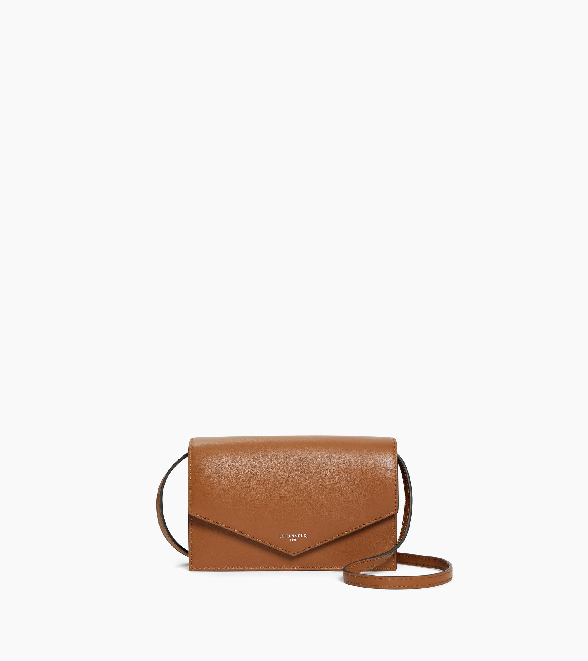 Bolso bandolera de piel lisa