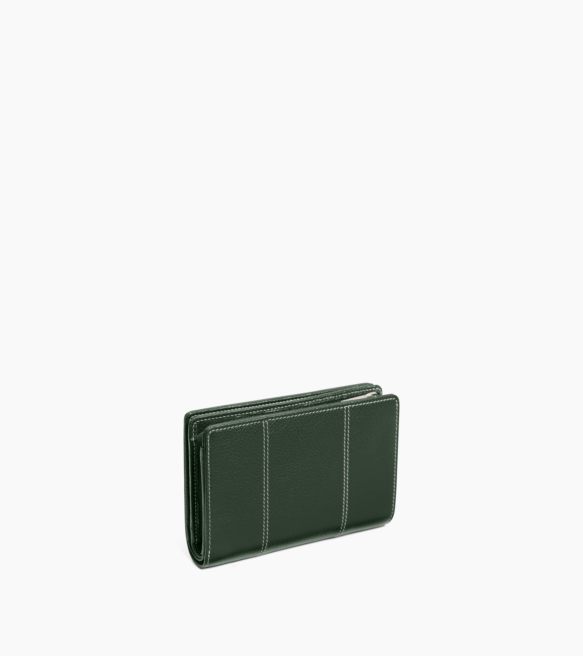 Marguerite medium wallet in grained leather