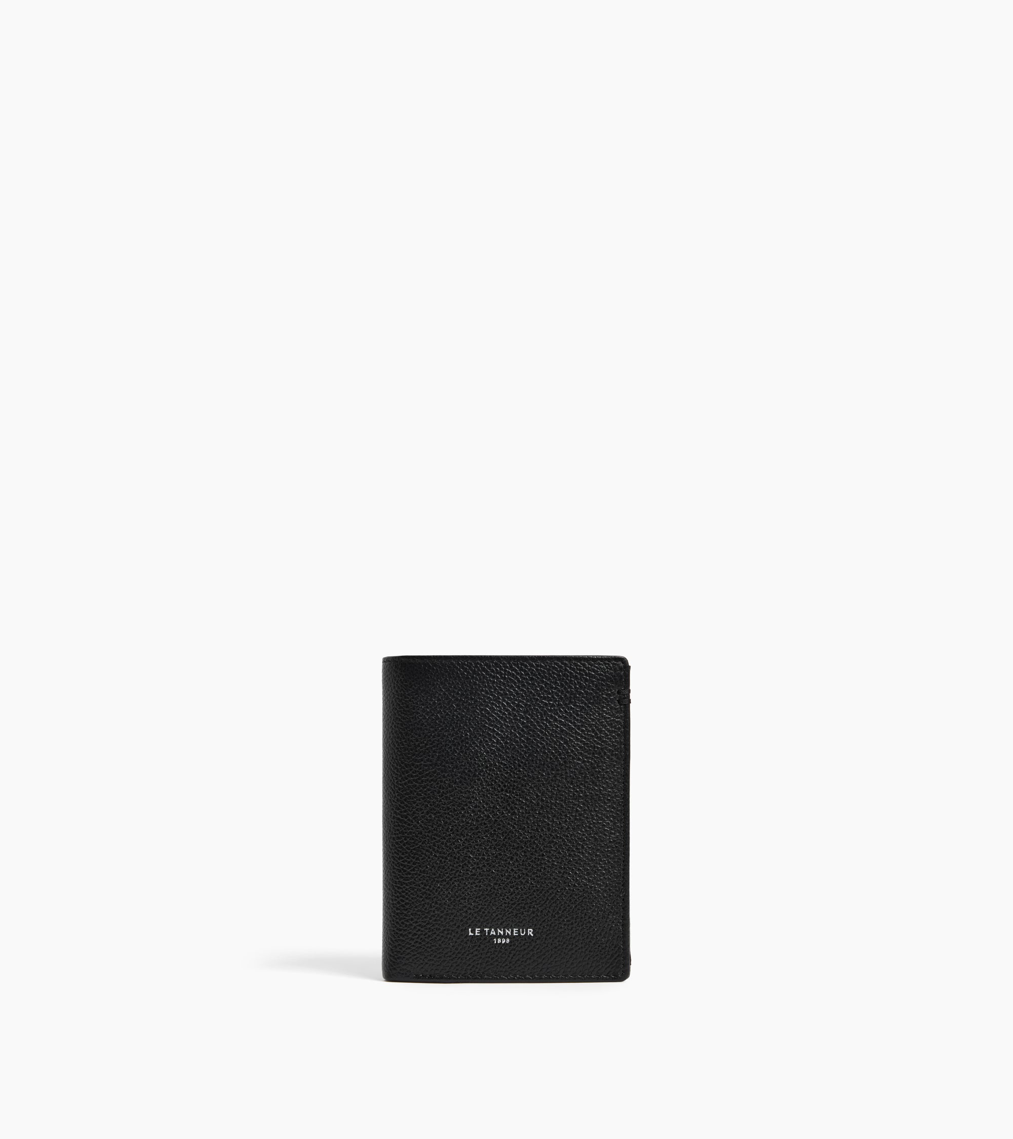 Lucien グレインレザー ファスナー付き ラージ 縦型 二つ折り財布