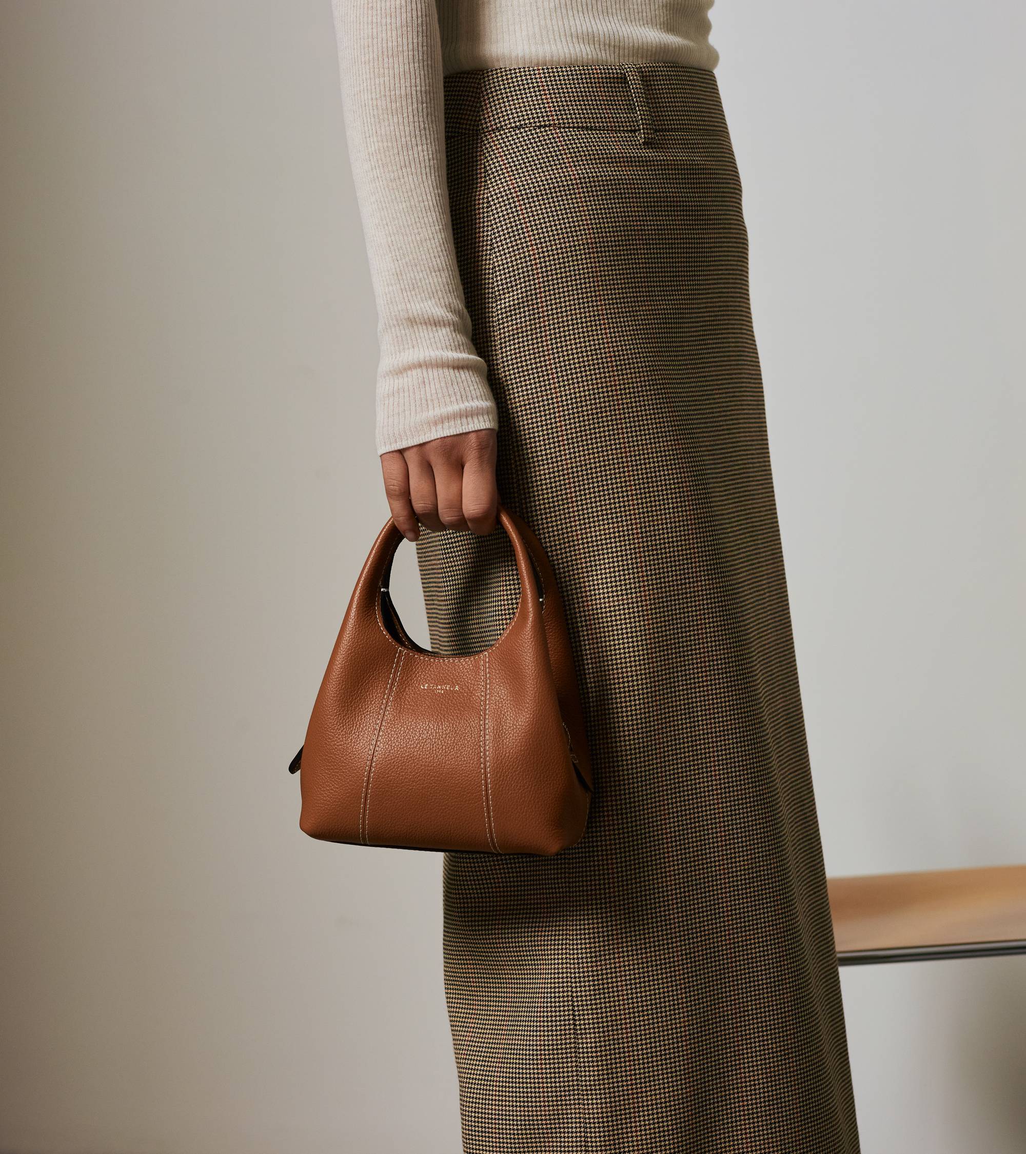 Mini sac à main Juliette en cuir grainé