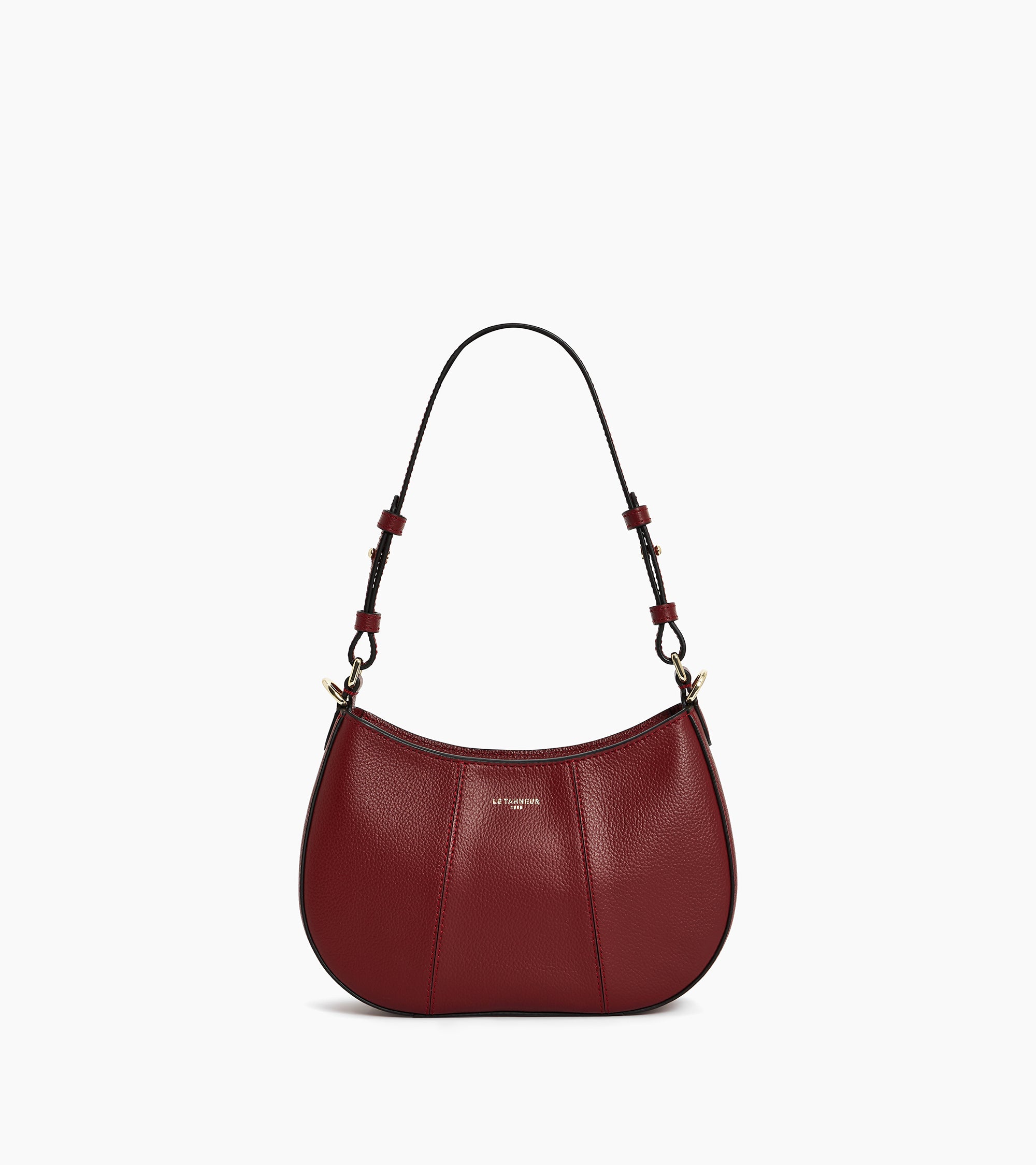 Bolso media luna pequeño Juliette de cuero granulado