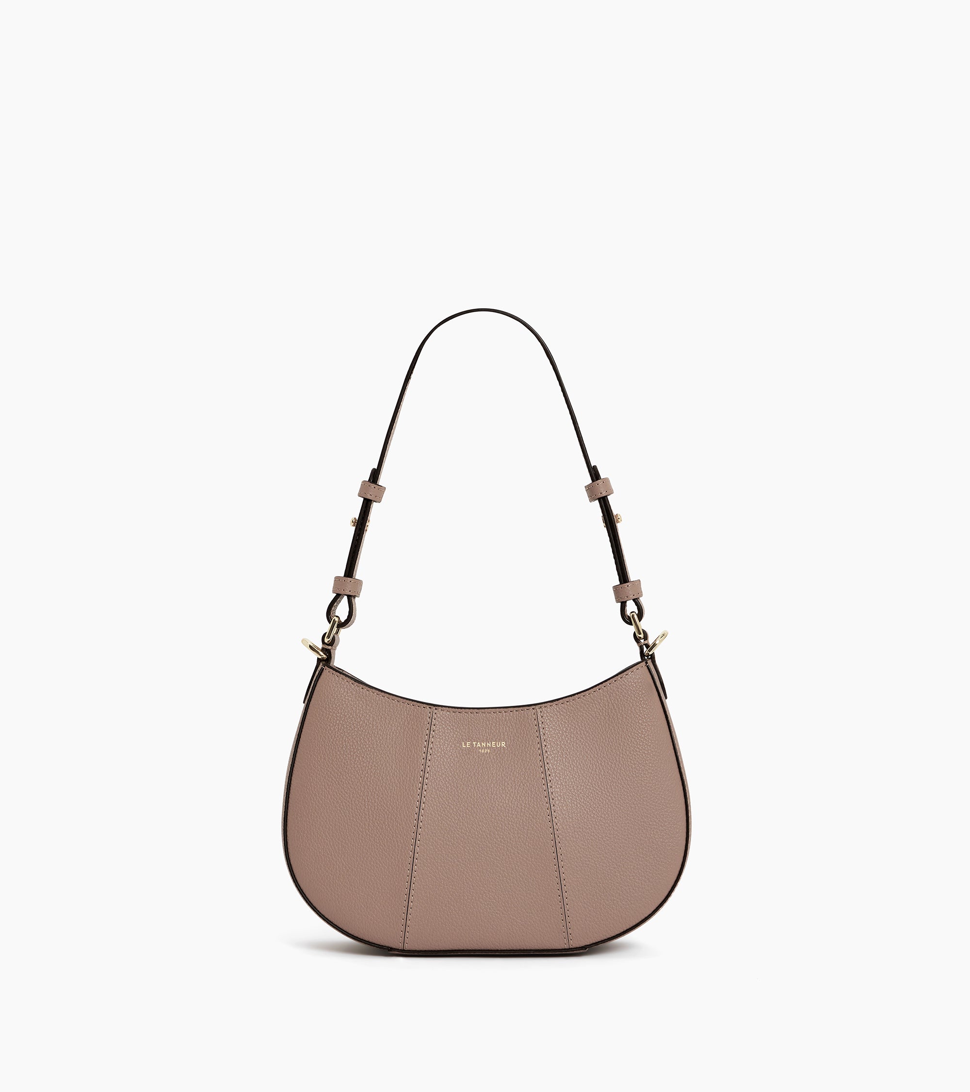 Bolso media luna pequeño Juliette de cuero granulado