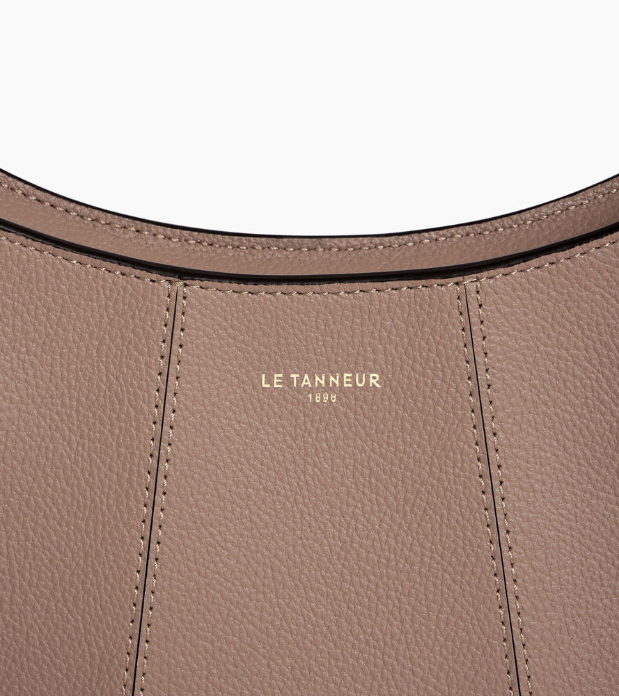 Bolso media luna pequeño Juliette de cuero granulado