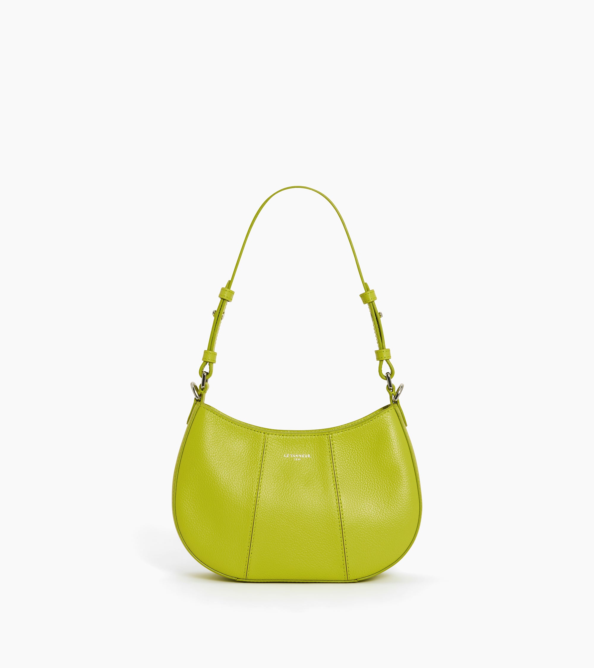Bolso media luna pequeño Juliette de cuero granulado