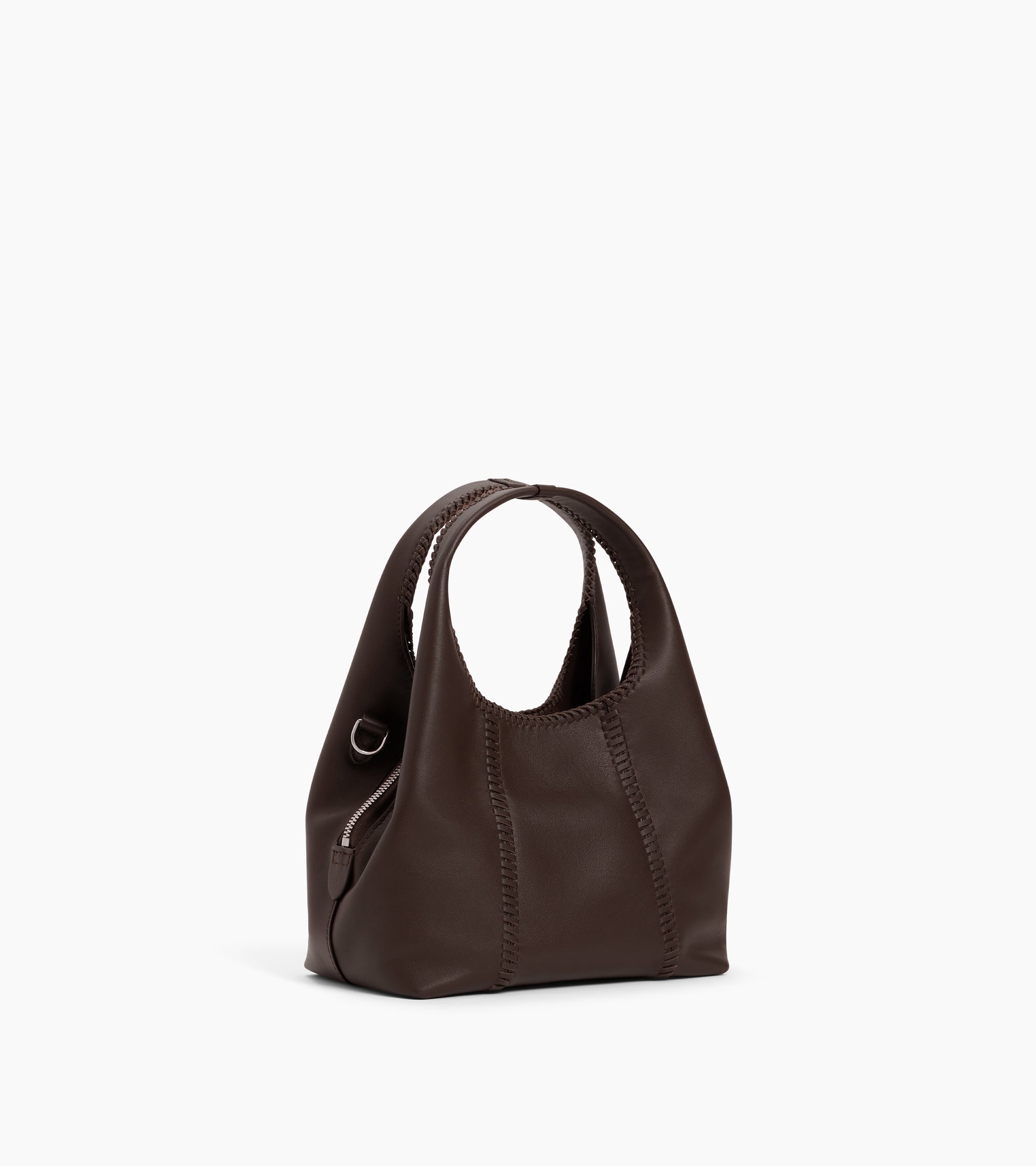 Kleine Handtasche Juliette aus Glattleder mit Ziernähten